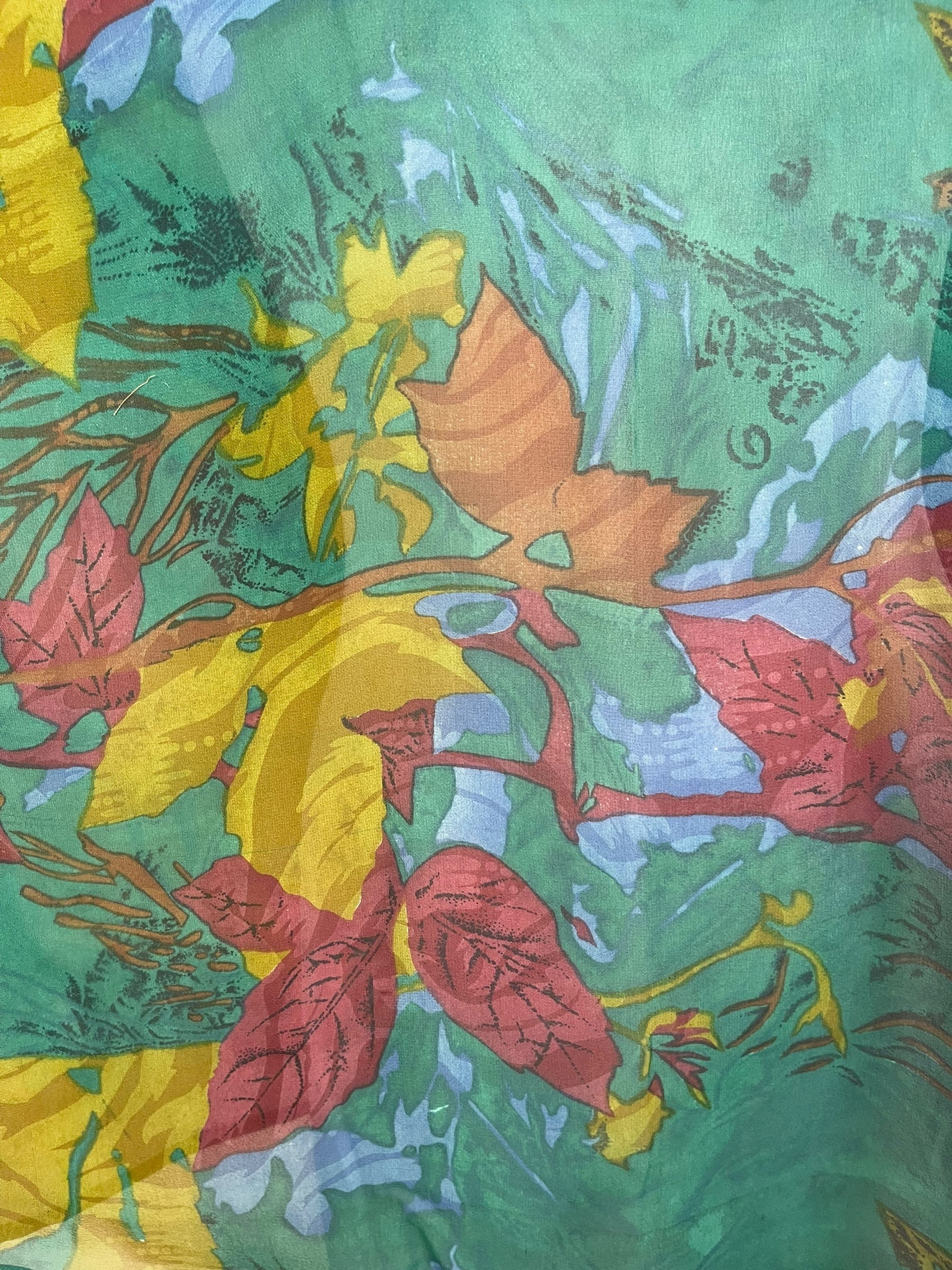 PRG8437 Sheer Wabi Sabi Pure Silk Long Tunic with Side Ties