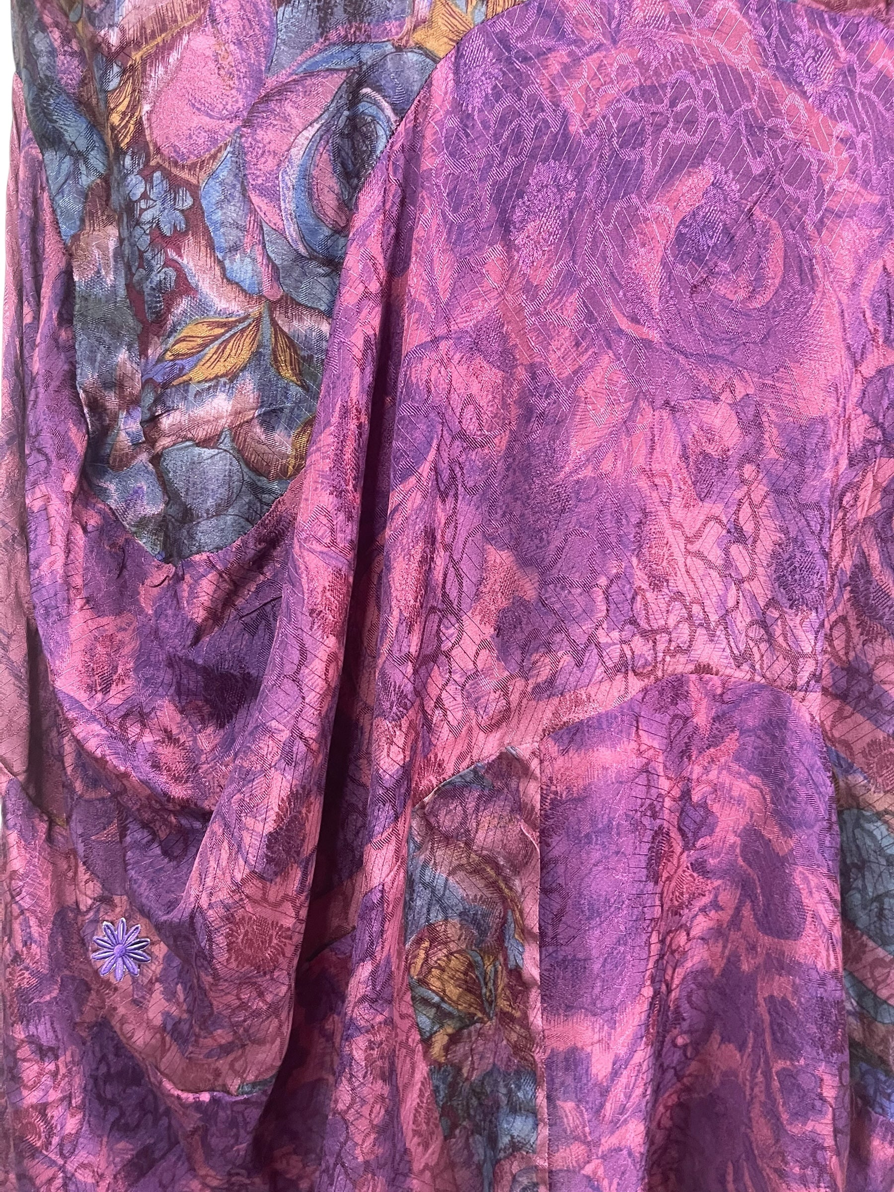 PRC8898 Avatar Pure Silk Sculptural Long Tunic Dress