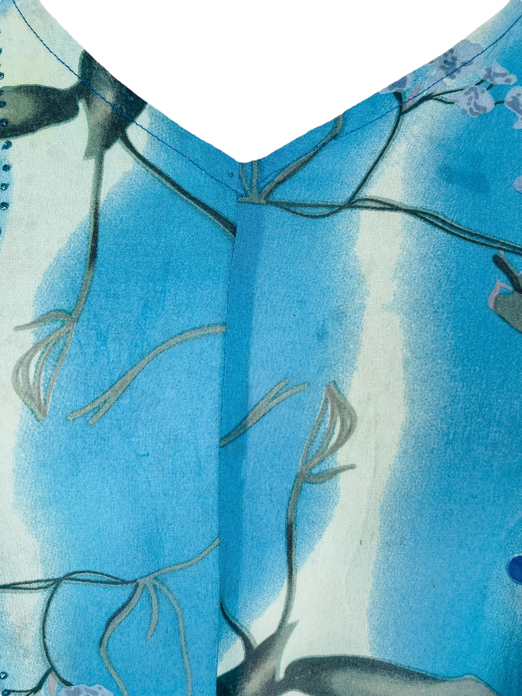 PRG7264 Sheer Wabi Sabi Pure Silk Waterfall Top