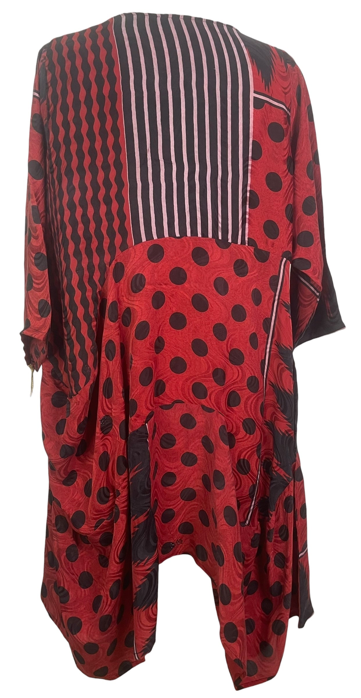 PREVIEW PRC8454 Avatar Pure Silk Sculptural Long Tunic Dress