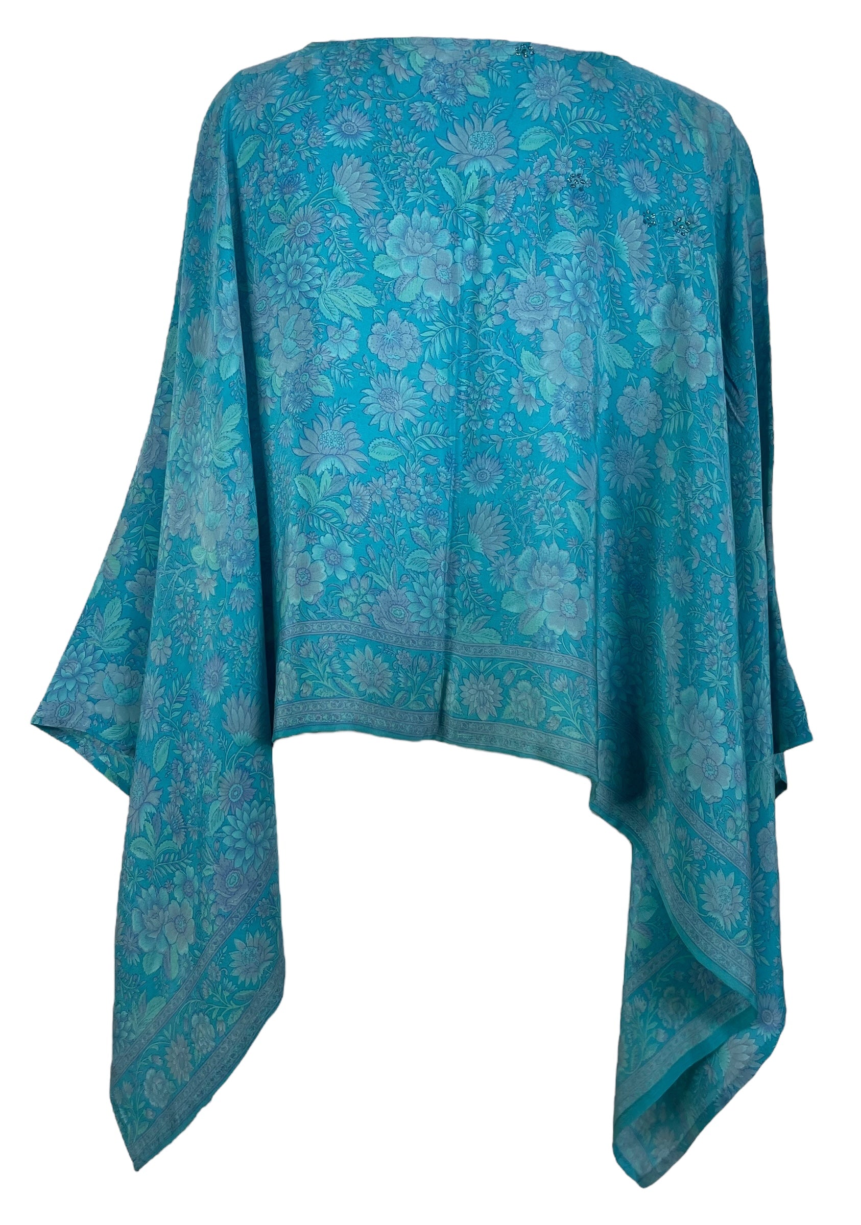 PRC7547 Avatar Pure Silk Capelet Poncho