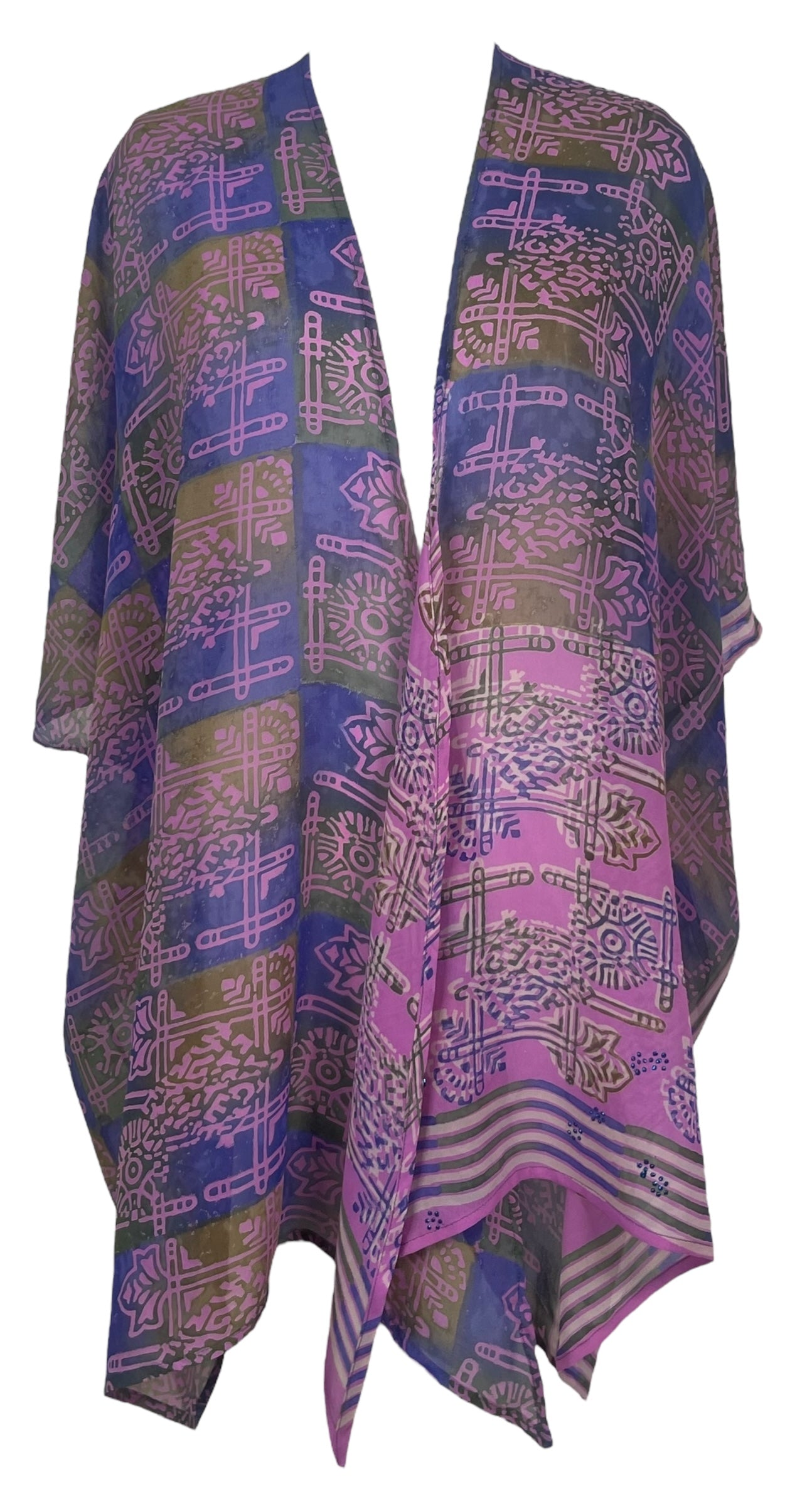 PRG8126 Sheer Avatar Pure Silk Cardigan