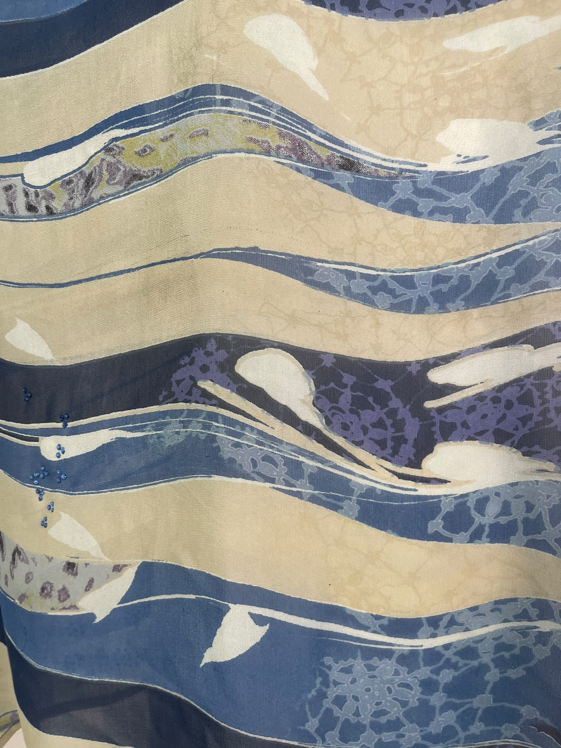 PRG8436 Sheer Avatar Pure Silk Long Tunic with Side Ties