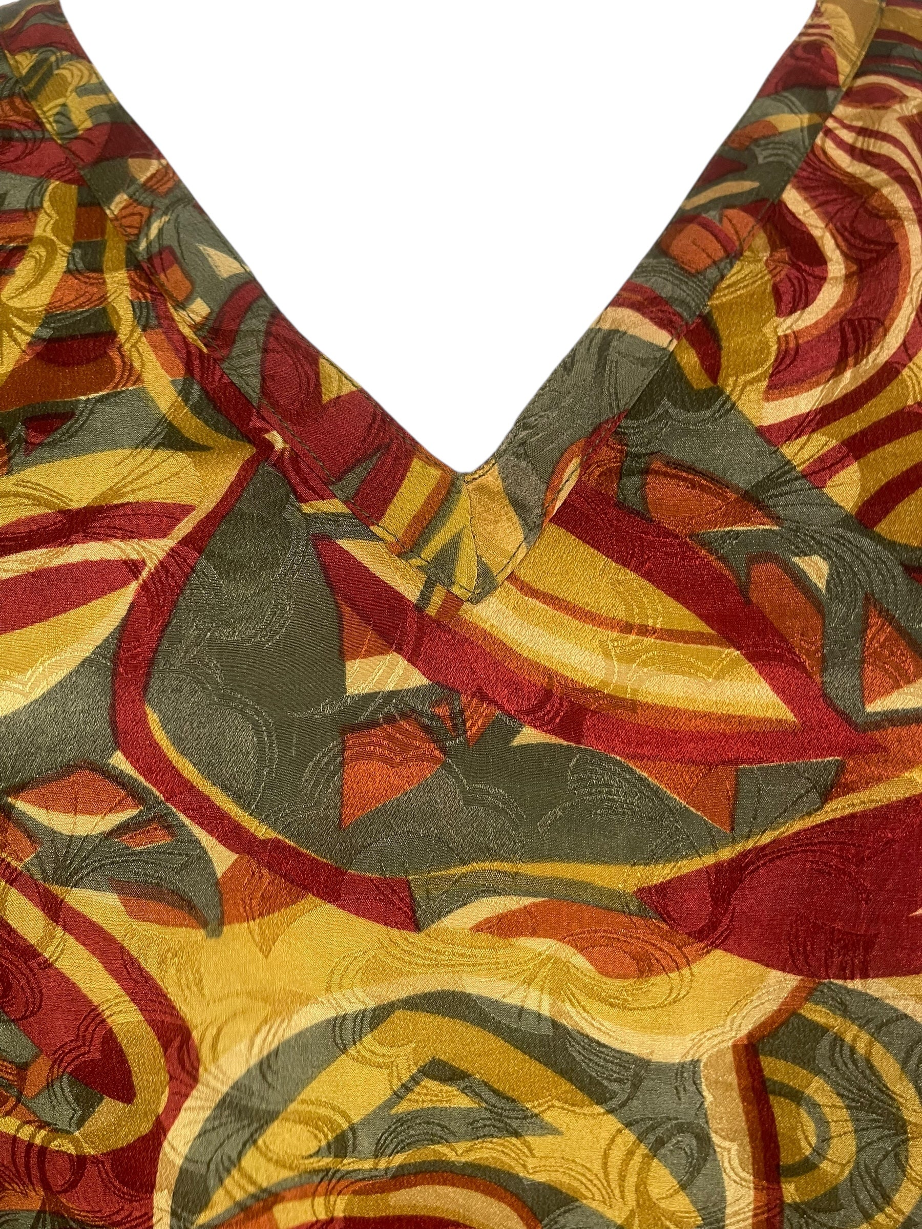 PREVIEW PRC8746 Avatar Pure Silk Long Tunic with Side Ties by MARCH2026 – Handmade ethical Side Tie Tunic from sariKNOTsari using upcycled silk. Designed in Canada for travel and slow fashion, loved from Toronto to LA to Sydney.