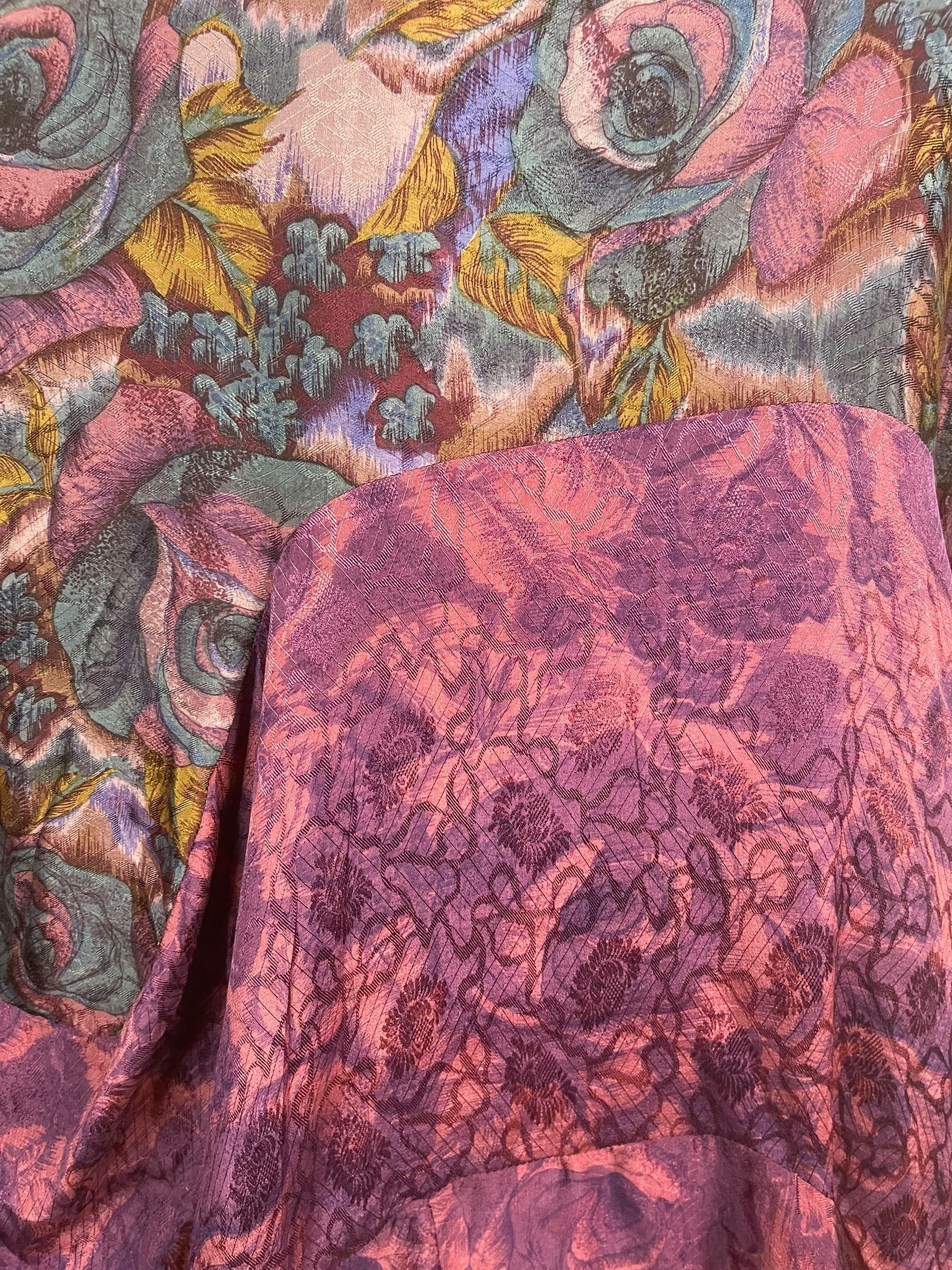 PRC8898 Avatar Pure Silk Sculptural Long Tunic Dress