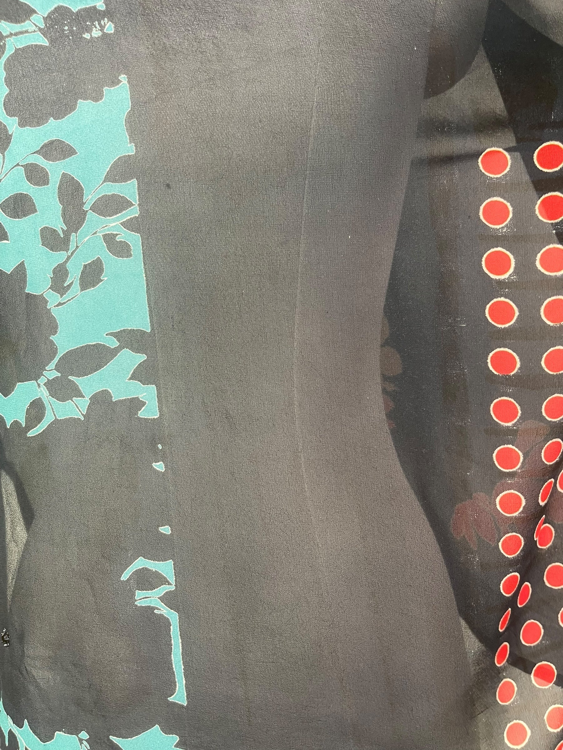 DEEANNS PRG7828 Sheer Avatar Pure Silk Side Slit Top