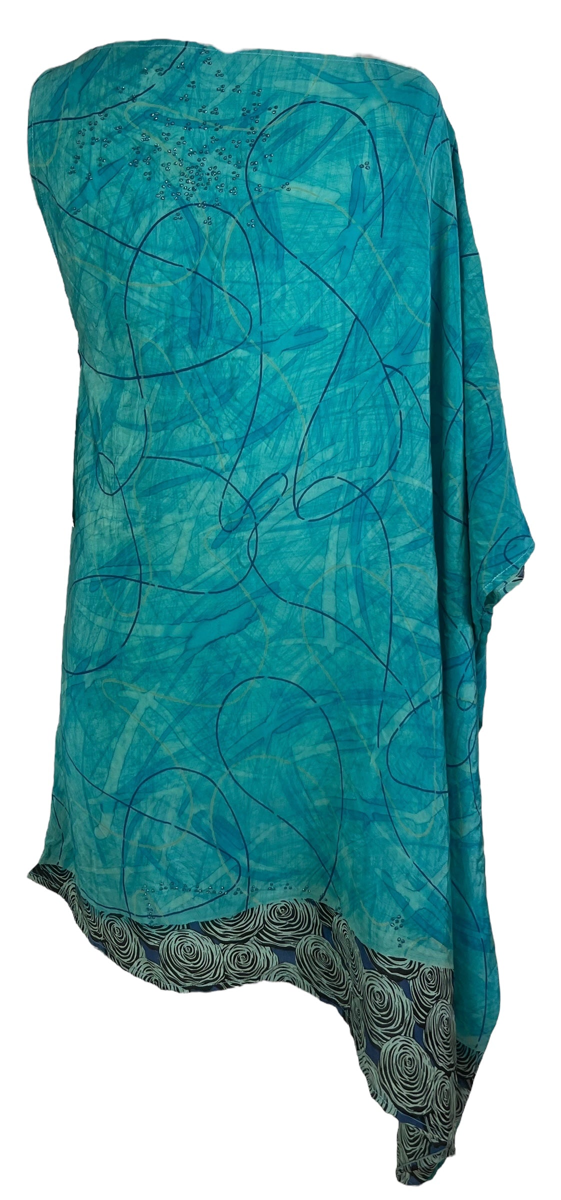 PRC8228 Wabi Sabi Pure Silk One Shoulder Dress