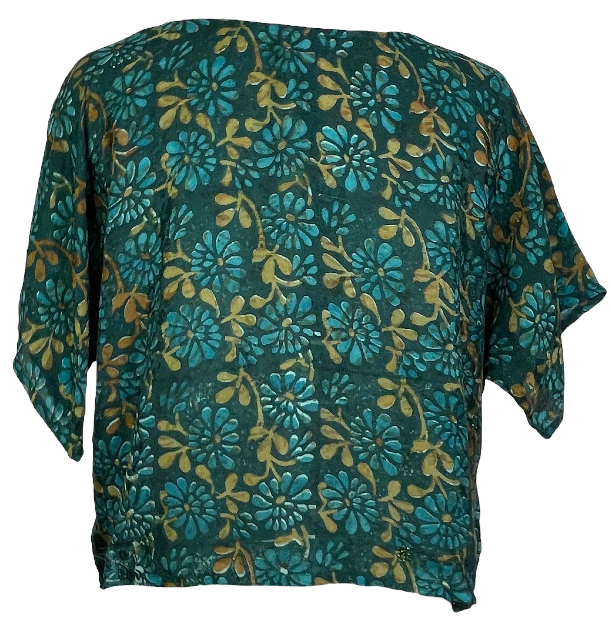 PRC5646 Wabi Sabi Pure Silk Boxy Top