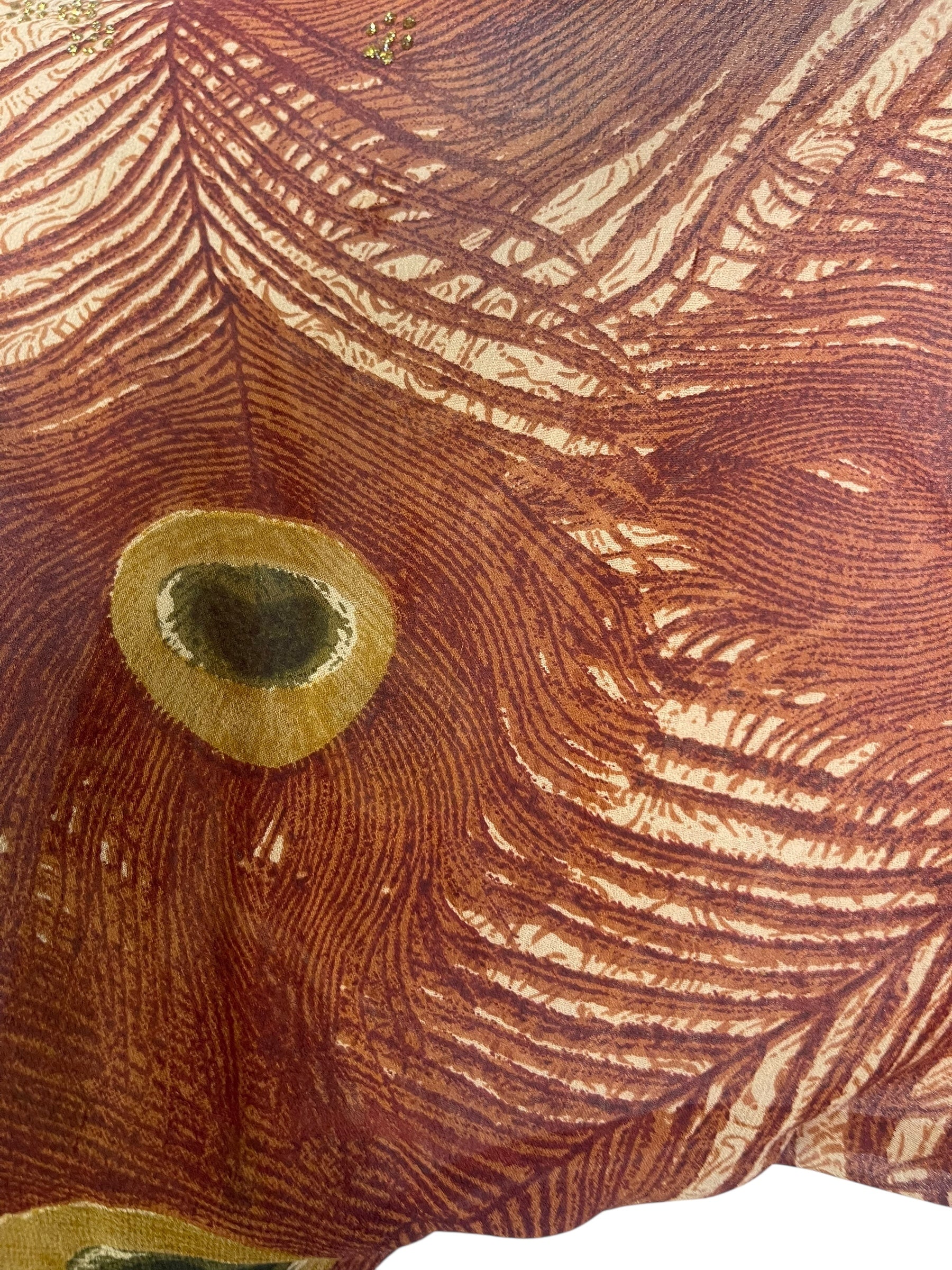 PRG7873 Sheer Avatar Pure Silk Side Slit Top