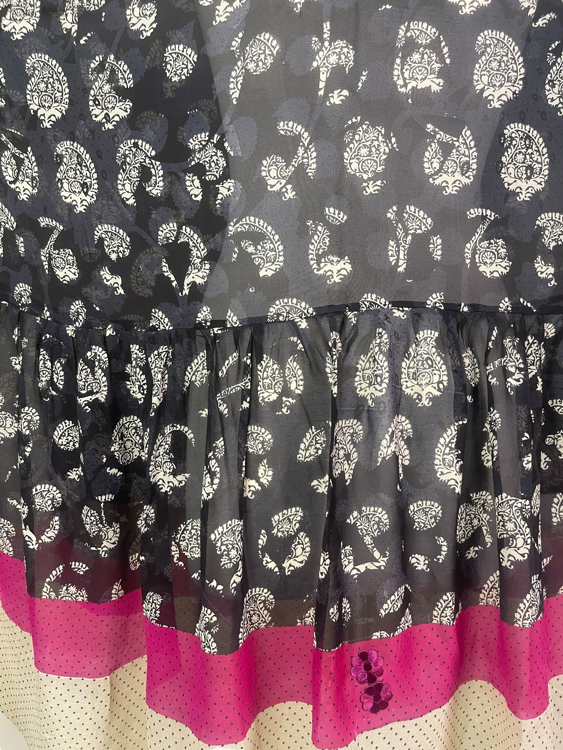 PRG8199 Sheer Wabi Sabi Pure Silk Boxy Babydoll Dress