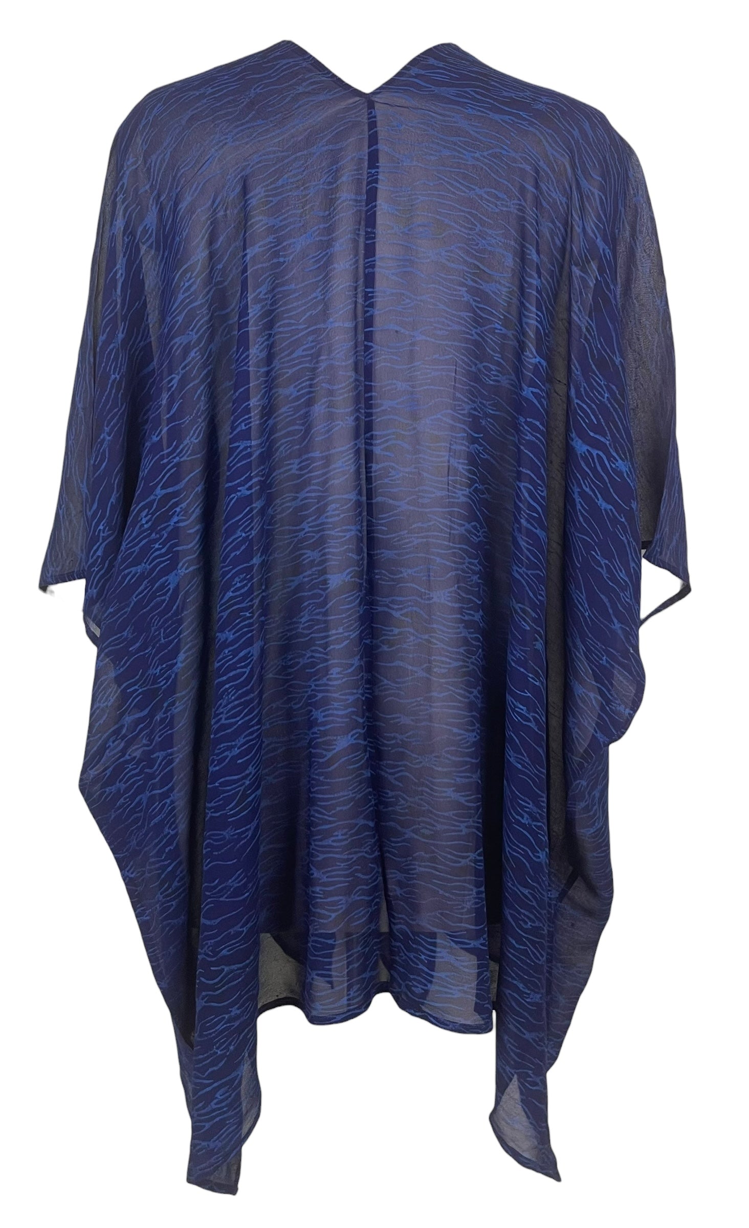 PREVIEW PRG8602 Sheer Avatar Pure Silk Cardigan by FEBRUARY2026 – Handmade ethical Cardigan from sariKNOTsari using upcycled silk. Designed in Canada for travel and slow fashion, loved from Toronto to LA to Sydney.