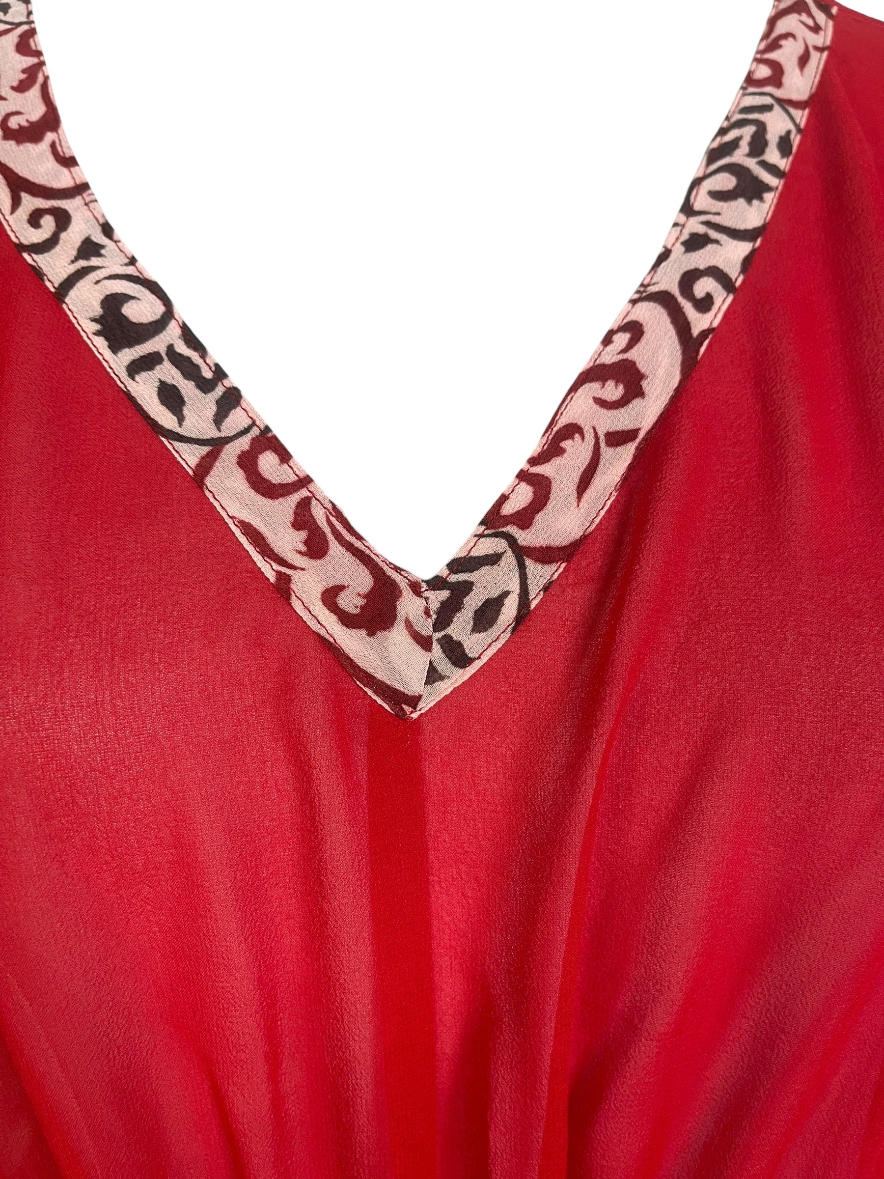 PRG8859 Sheer Avatar Pure Silk Maxi Kaftan