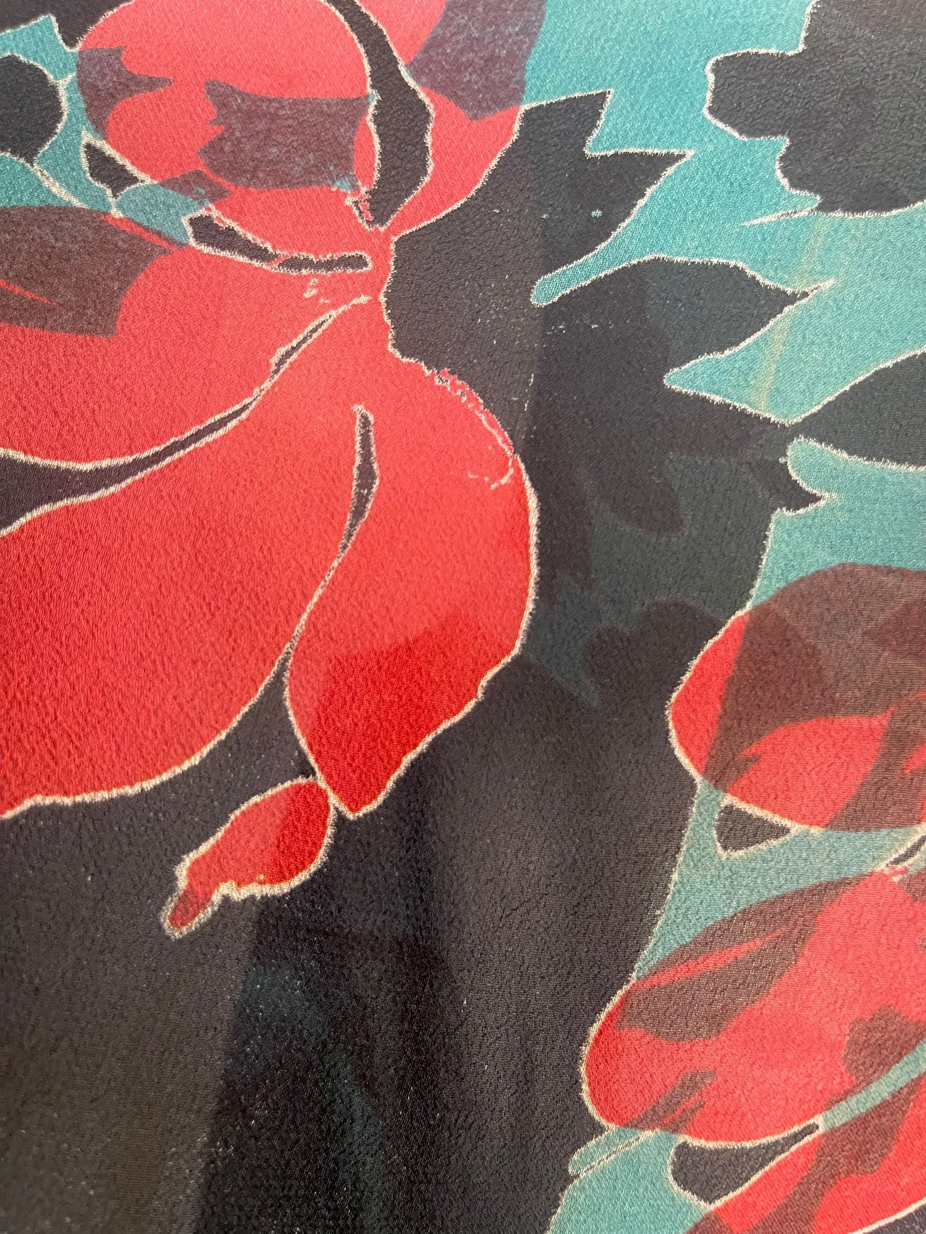 DEEANNS PRG7828 Sheer Avatar Pure Silk Side Slit Top