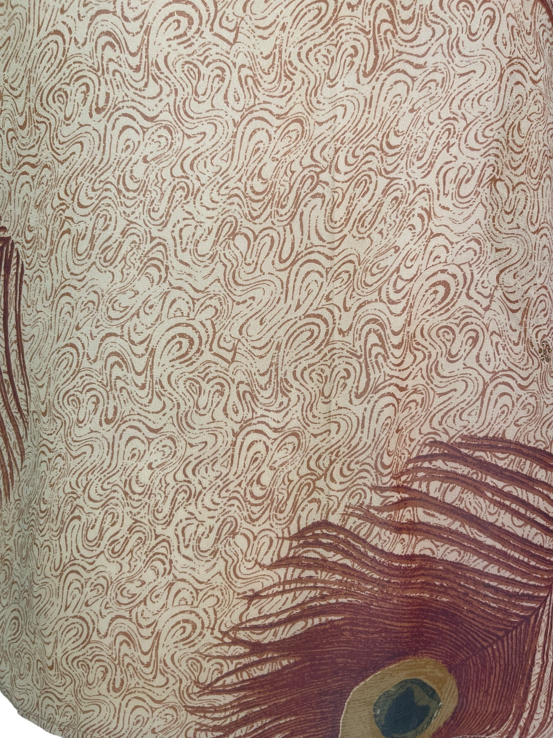 PRG7873 Sheer Avatar Pure Silk Side Slit Top