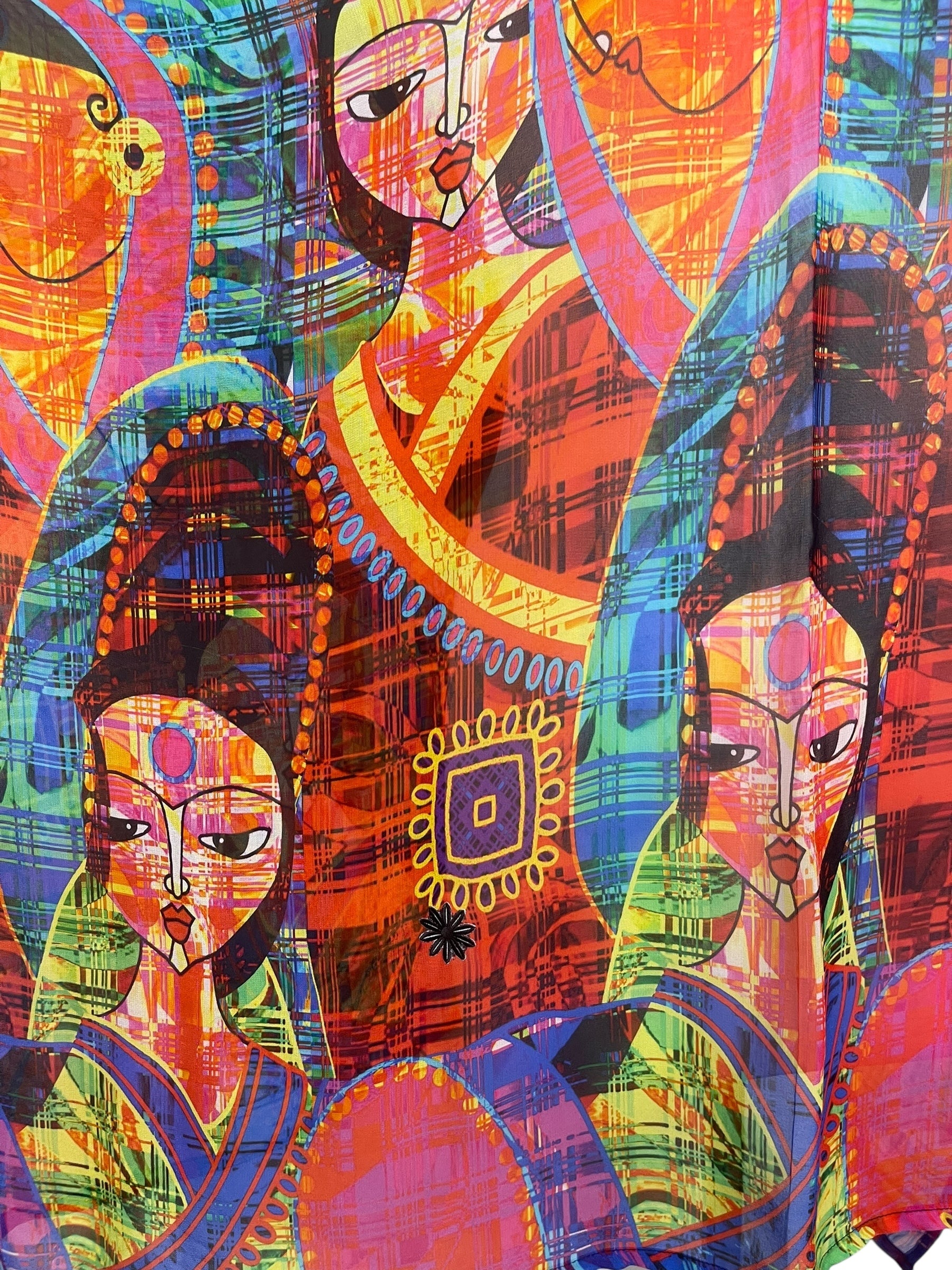 PREVIEW PRG8589 Sheer Avatar Pure Silk Short Kaftan Tunic with Slits