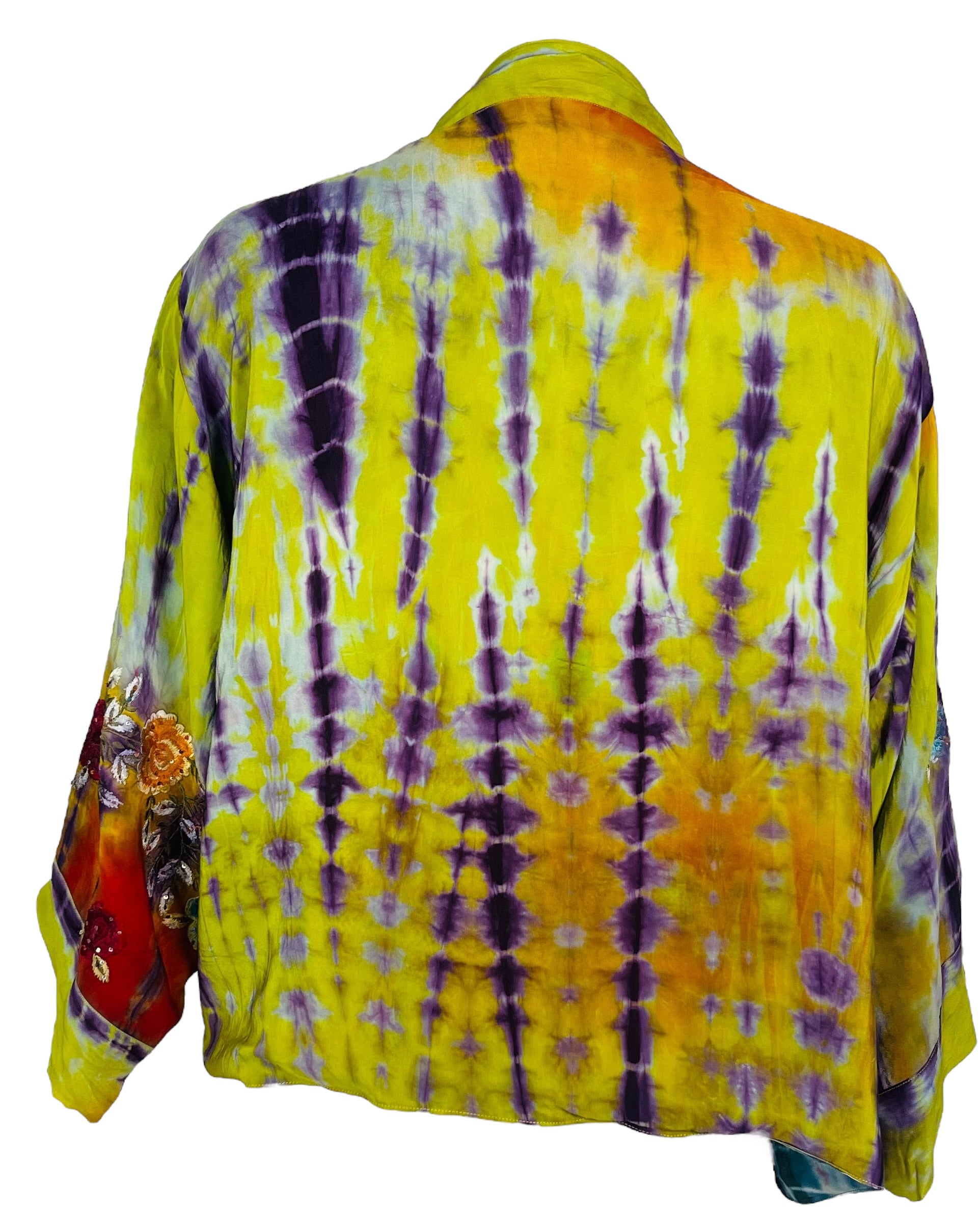 REVOLUTIONHER PRC7391 Avatar Reversible Pure Silk Jiva Jacket