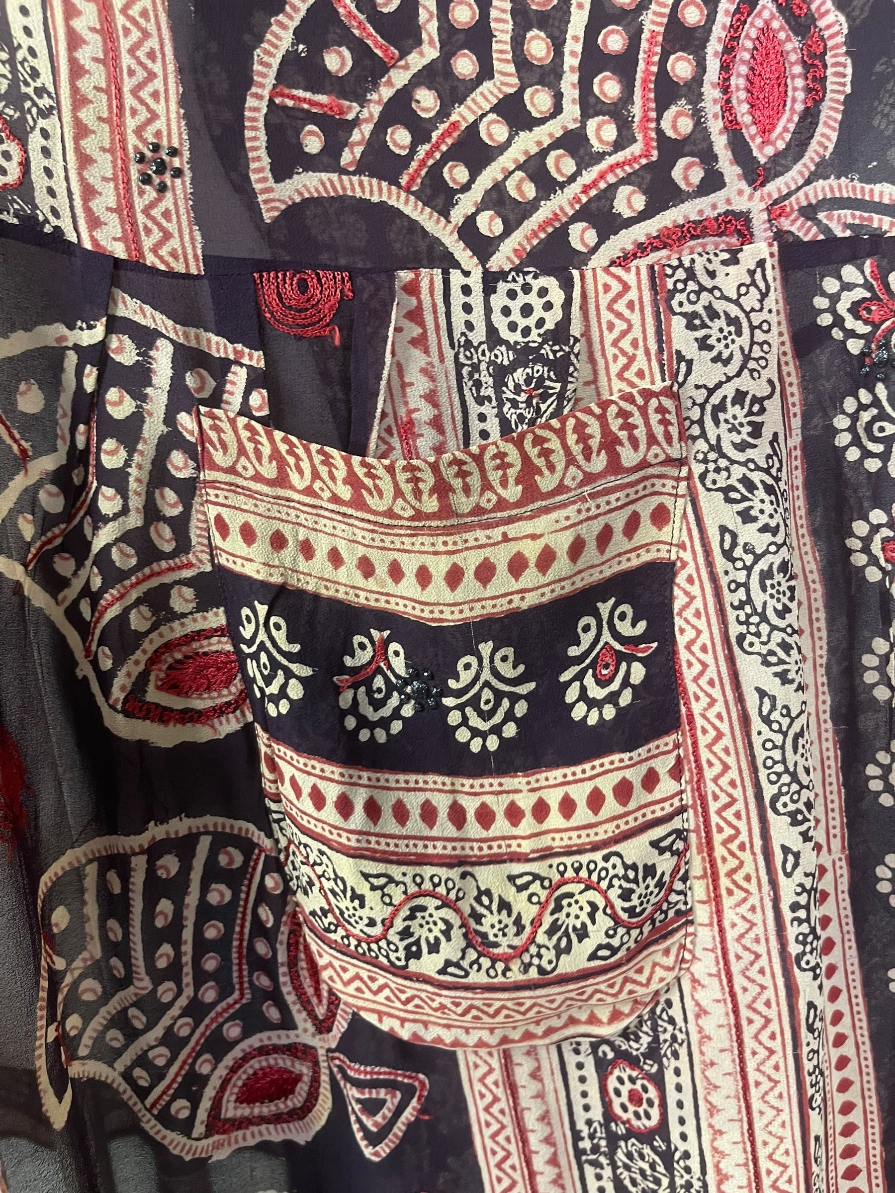 PRG7439 Sheer Wabi Sabi Pure Silk Boxy Babydoll Dress