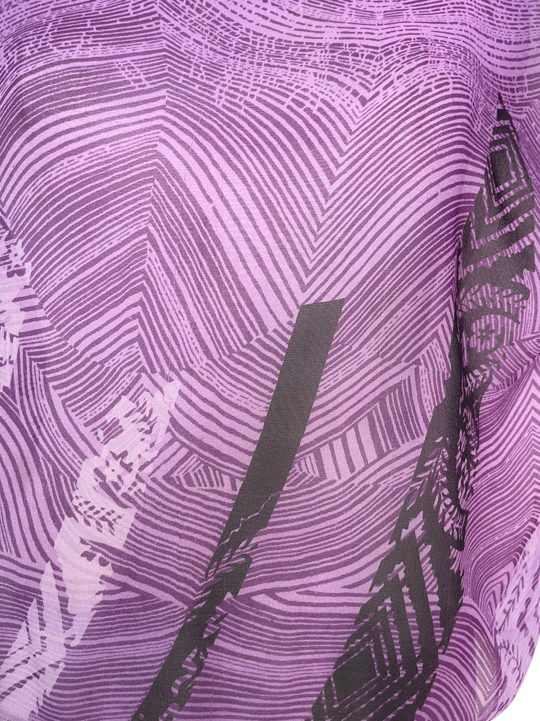 PRG4942 Sheer Avatar Pure Silk Boxy Top