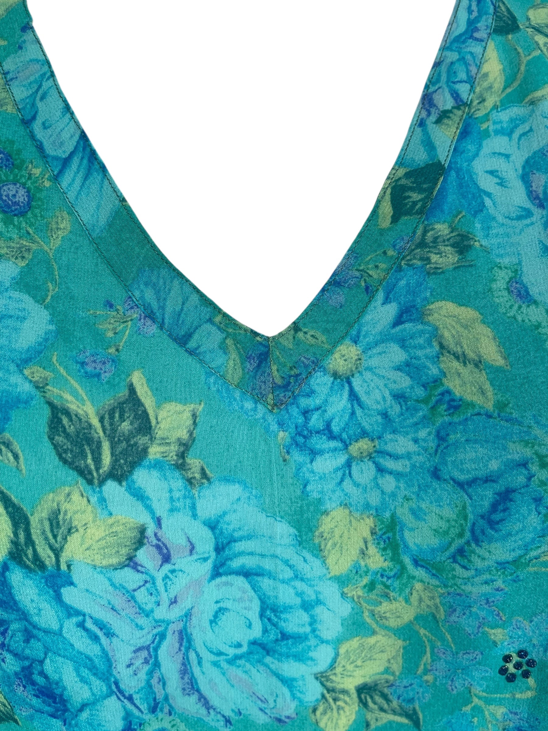 PRG8439 Sheer Wabi Sabi Pure Silk Long Tunic with Side Ties