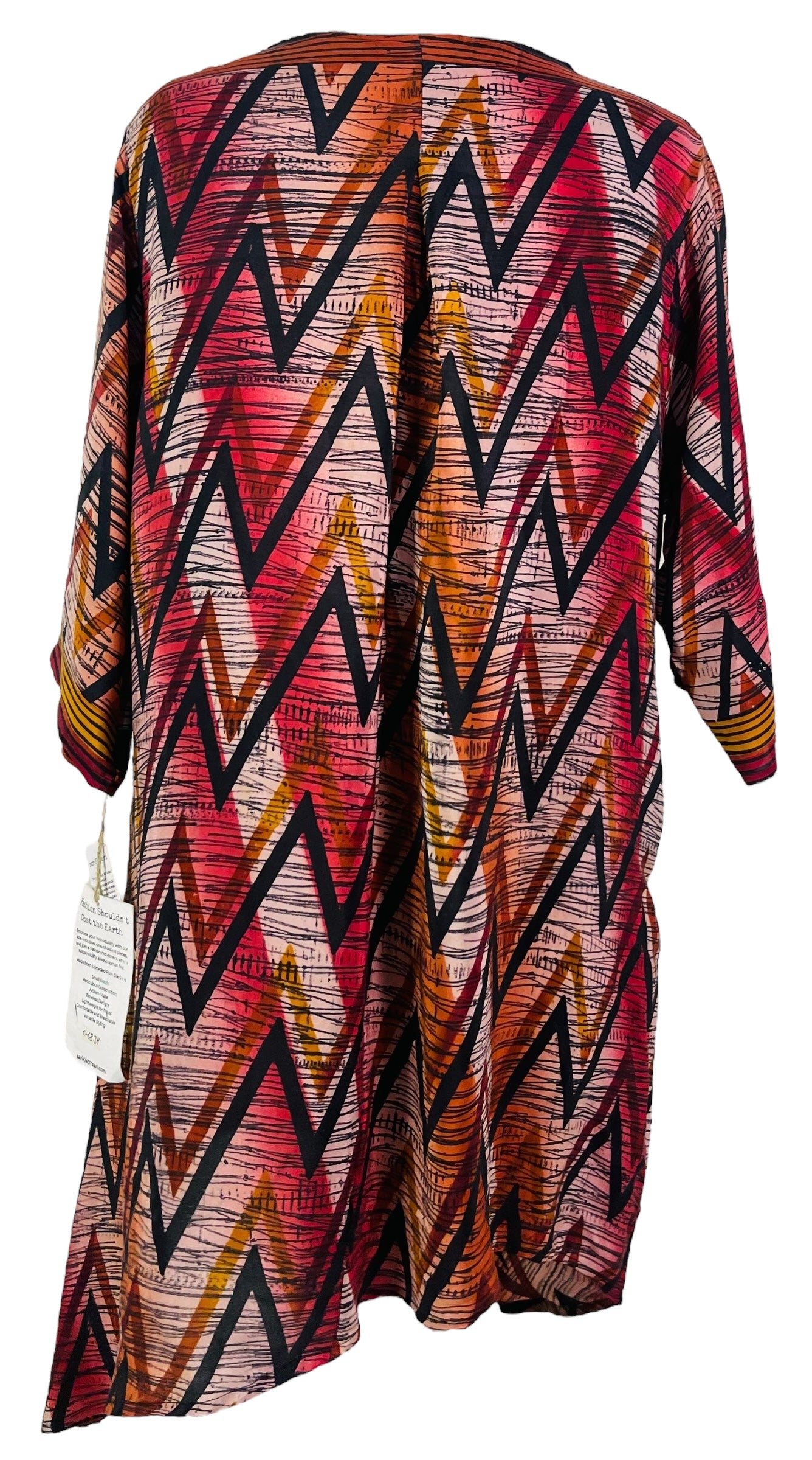 PRC6834 Avatar Pure Silk Self Pocket Tunic Dress