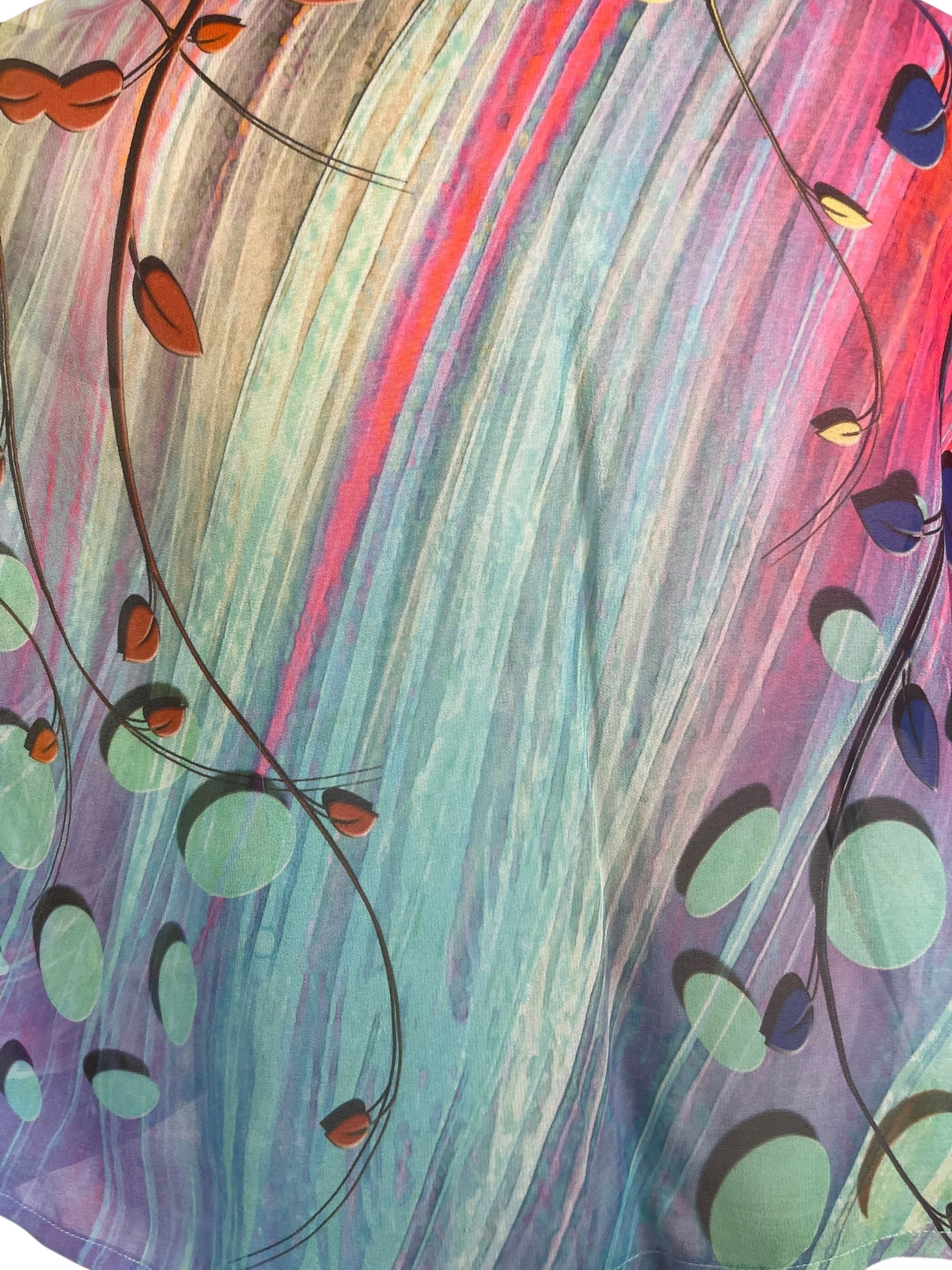 PREVIEW PRG8562 Sheer Avatar Pure Silk Boxy Top by MARCH2026 – Handmade ethical Boxy Top from sariKNOTsari using upcycled silk. Designed in Canada for travel and slow fashion, loved from Toronto to LA to Sydney.