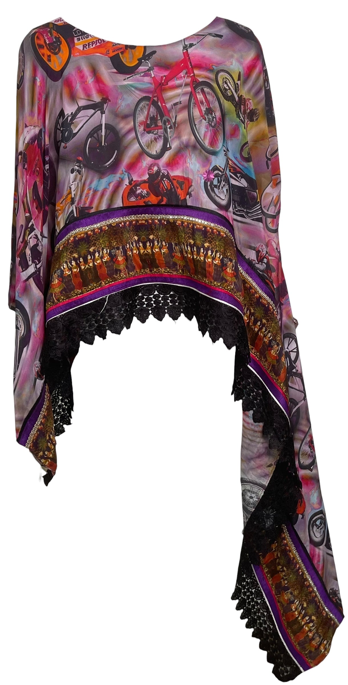 PREVIEW PRG8629 Sheer Avatar Pure Silk Versatile Vest by MARCH2026 – Handmade ethical Vest from sariKNOTsari using upcycled silk. Designed in Canada for travel and slow fashion, loved from Toronto to LA to Sydney. Featuring Zsiska, Bryn Walker and Artisan Leather coats by Rejean Pepin, Pepin designs