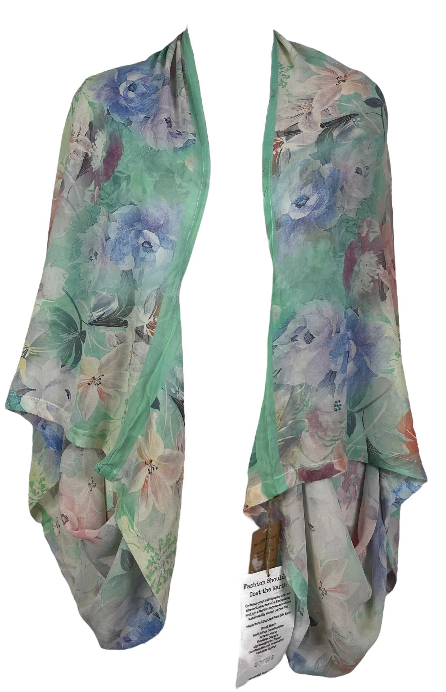 PRG7531B Sheer Wabi Sabi Pure Silk Shrug