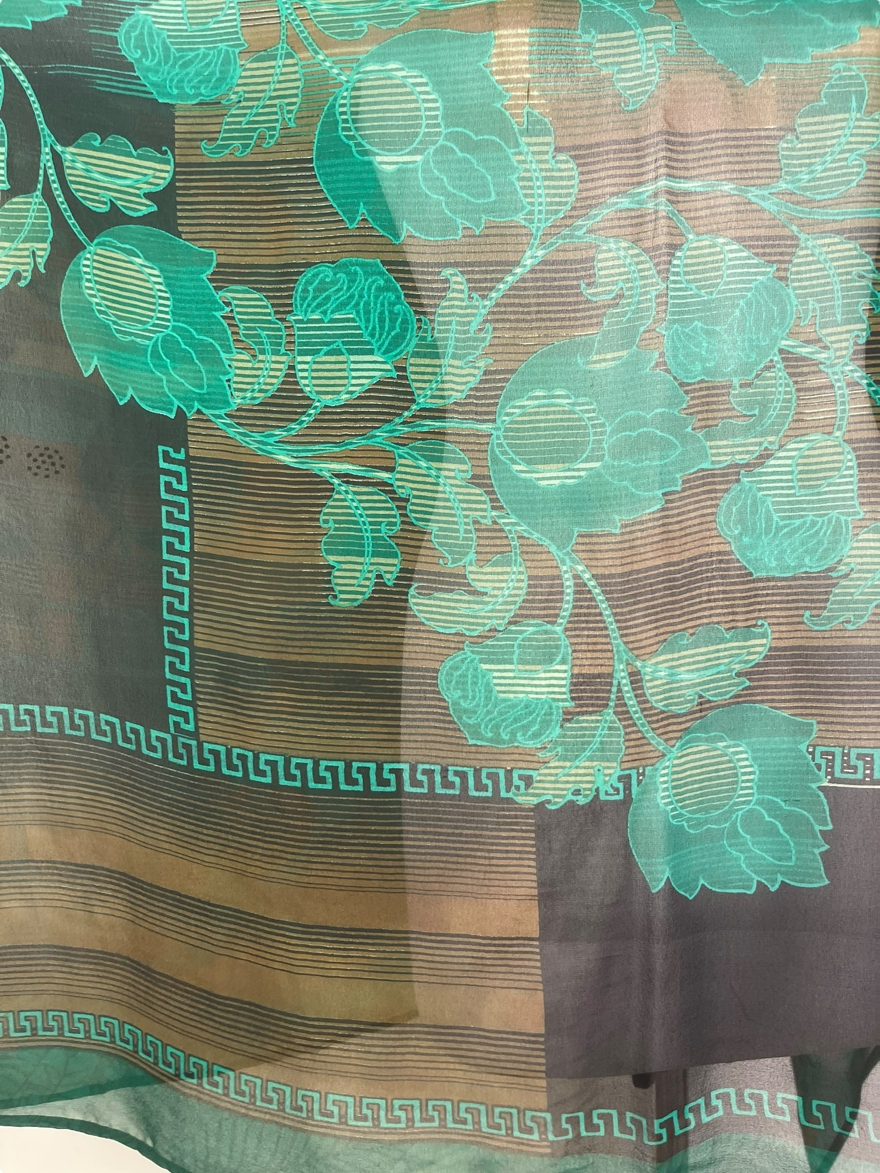 PREVIEW PRG8047 Sheer Avatar Pure Silk Short Kaftan Tunic with Slits by FEBRUARY2026 – Handmade ethical Short Kaftan from sariKNOTsari using upcycled silk. Designed in Canada for travel and slow fashion, loved from Toronto to LA to Sydney.