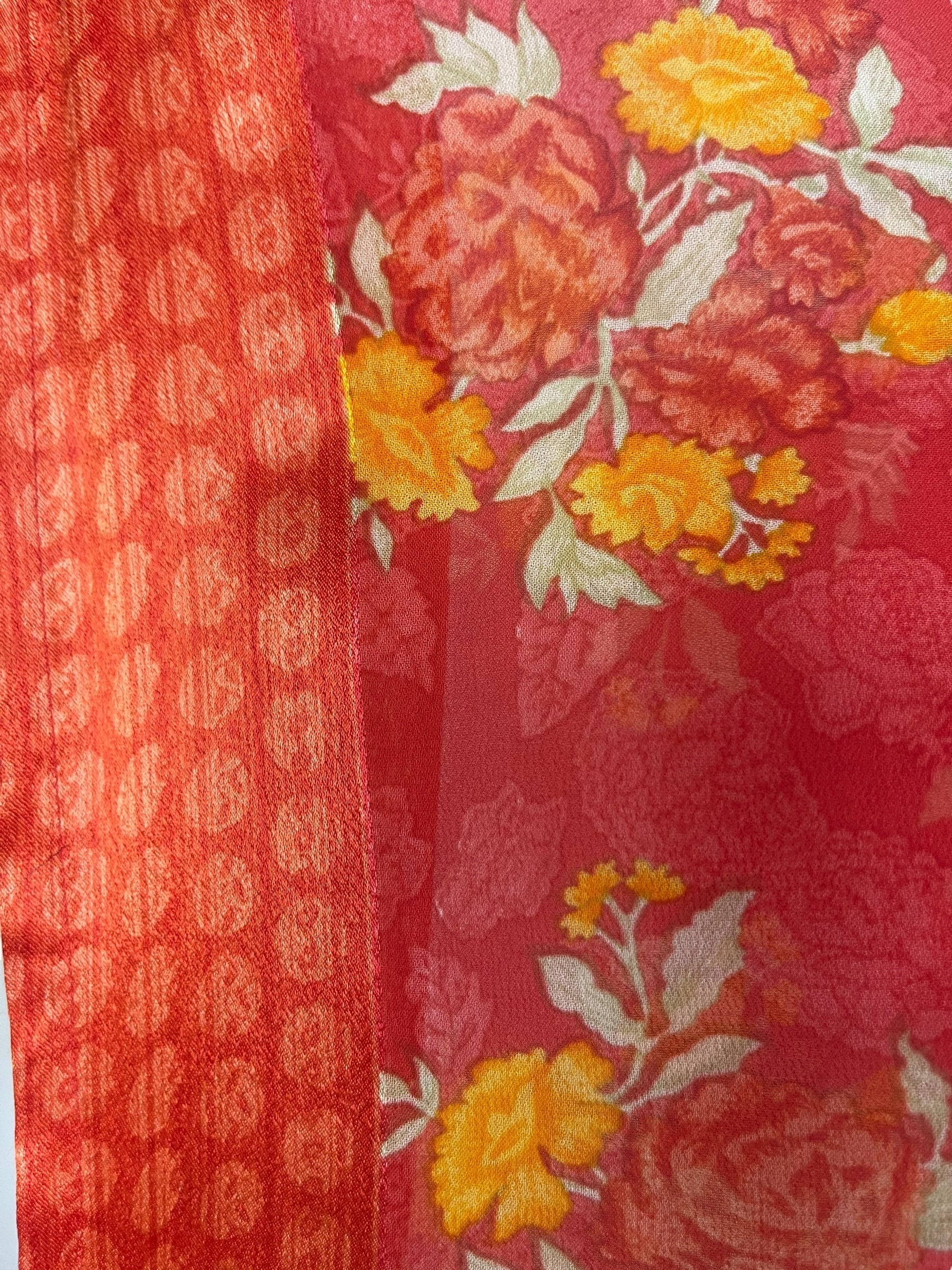 PRG8202 Sheer Avatar Pure Silk Long Tunic with Side Ties