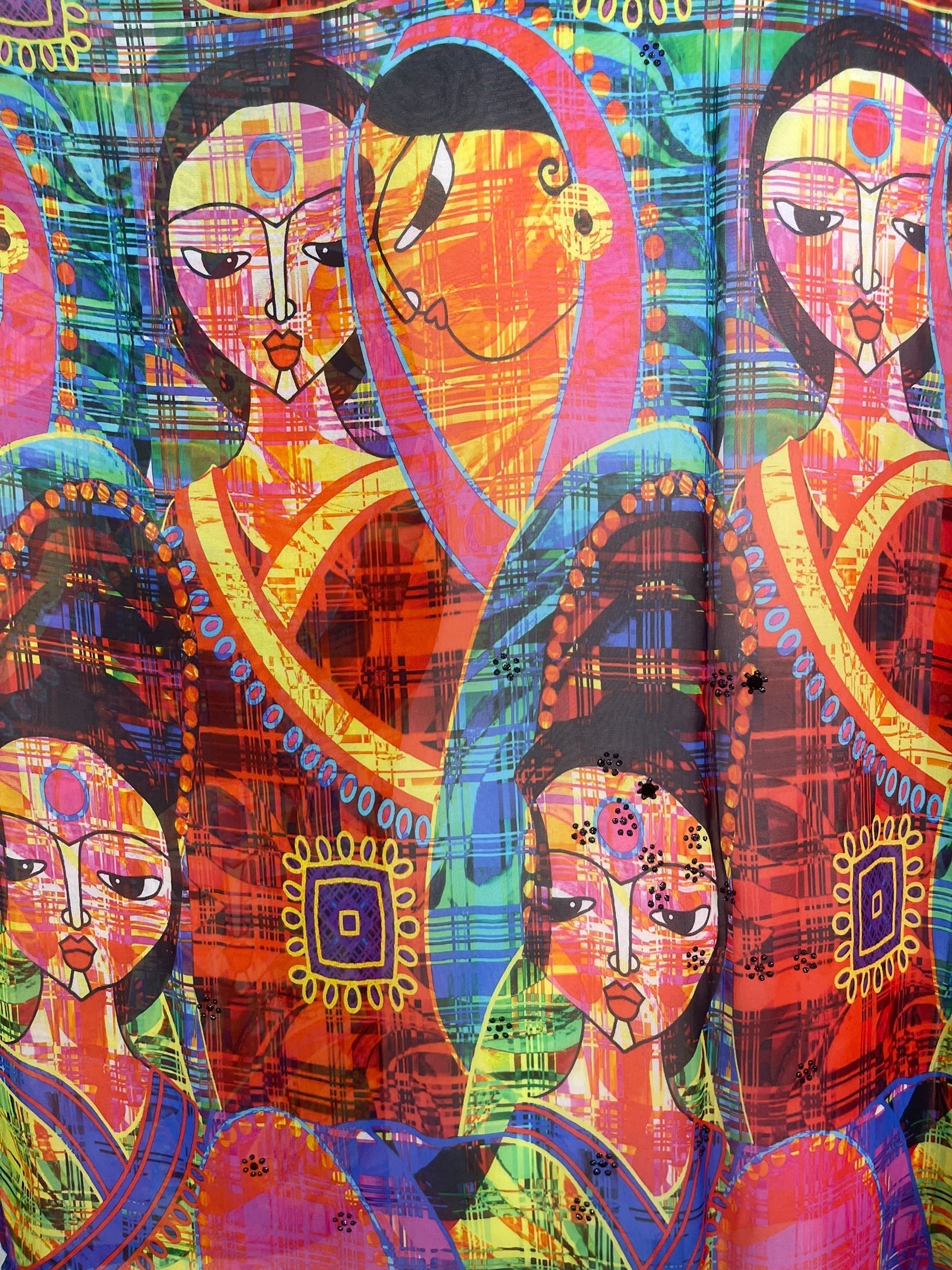 PREVIEW PRG8589 Sheer Avatar Pure Silk Short Kaftan Tunic with Slits