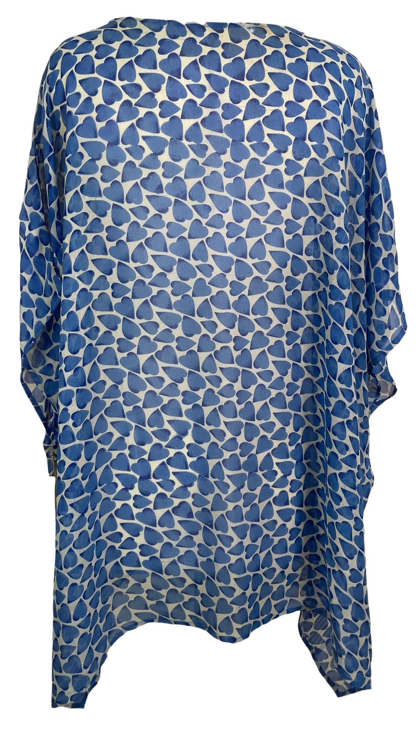 PRG8775 Sheer Wabi Sabi Pure Silk Short Kaftan Tunic With Slits by 15 FEBRUARY 2026 – Handmade ethical Short Kaftan from sariKNOTsari using upcycled silk. Designed in Canada for travel and slow fashion, loved from Toronto to LA to Sydney.