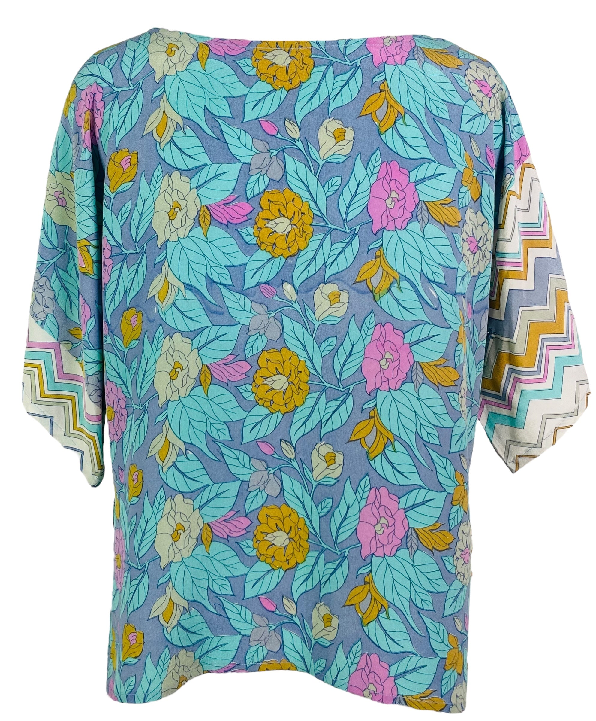 PRC6708 Avatar Pure Silk Side Slit Top