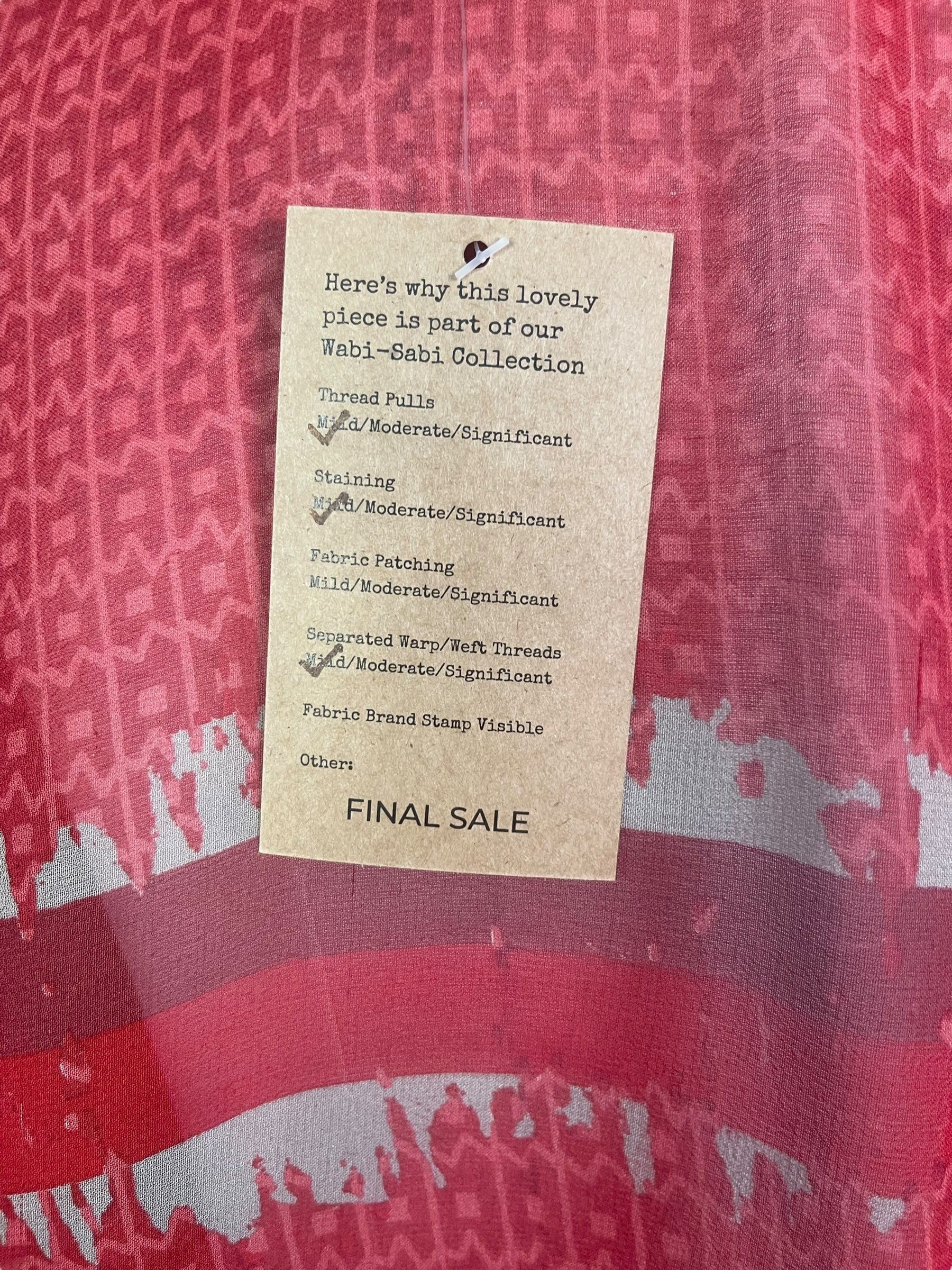 PRG7713 Sheer Pure Silk Wabi Sabi Capelet Poncho