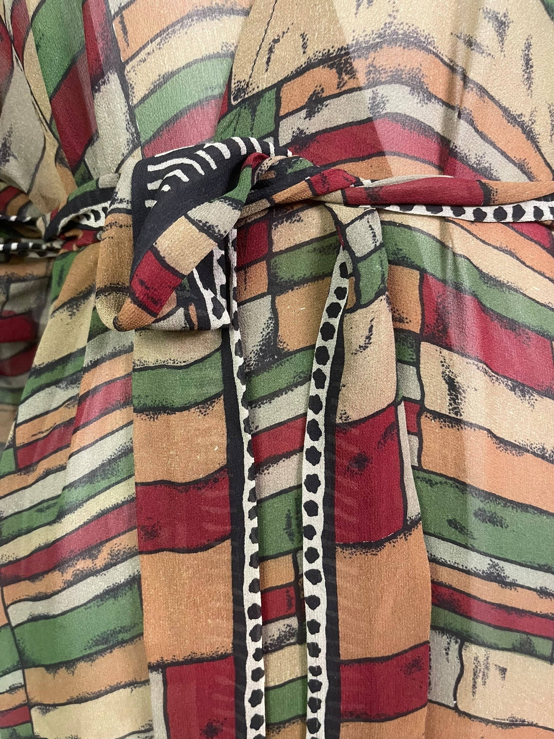 PREVIEW PRG8676 Sheer Avatar Long Pure Silk Kimono Sleeved Duster with Belt by MARCH2026 – Handmade ethical Long Kimono from sariKNOTsari using upcycled silk. Designed in Canada for travel and slow fashion, loved from Toronto to LA to Sydney. Featuring Zsiska, Bryn Walker and Artisan Leather coats by Rejean Pepin, Pepin designs