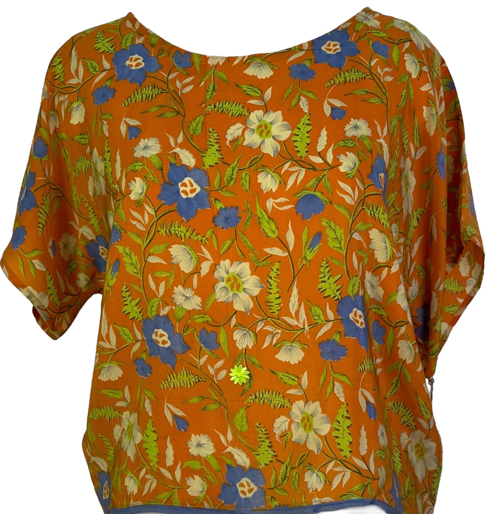 PRG5501 Sheer Avatar Pure Silk Boxy Top