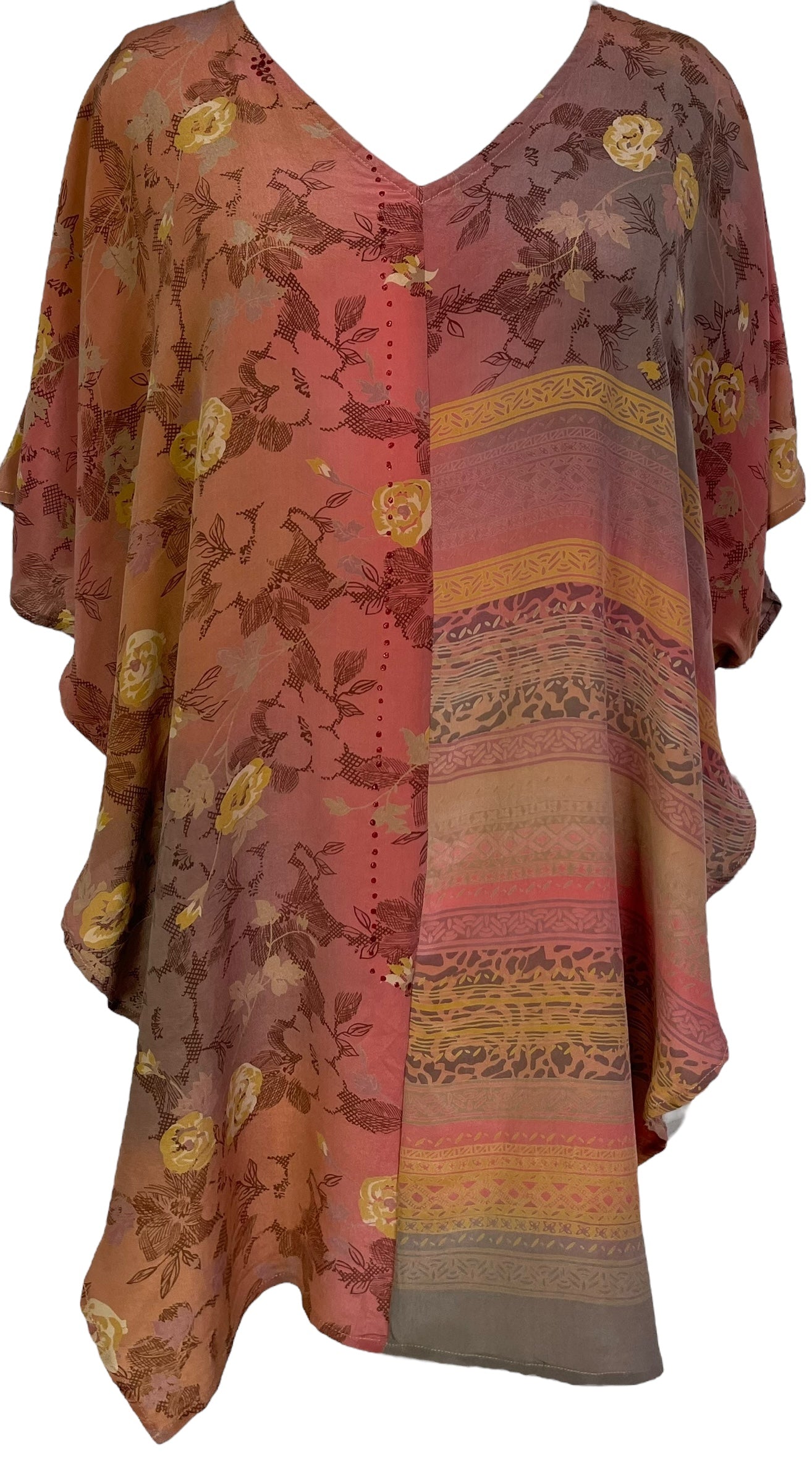 PRC6989 Avatar Pure Silk Waterfall Top