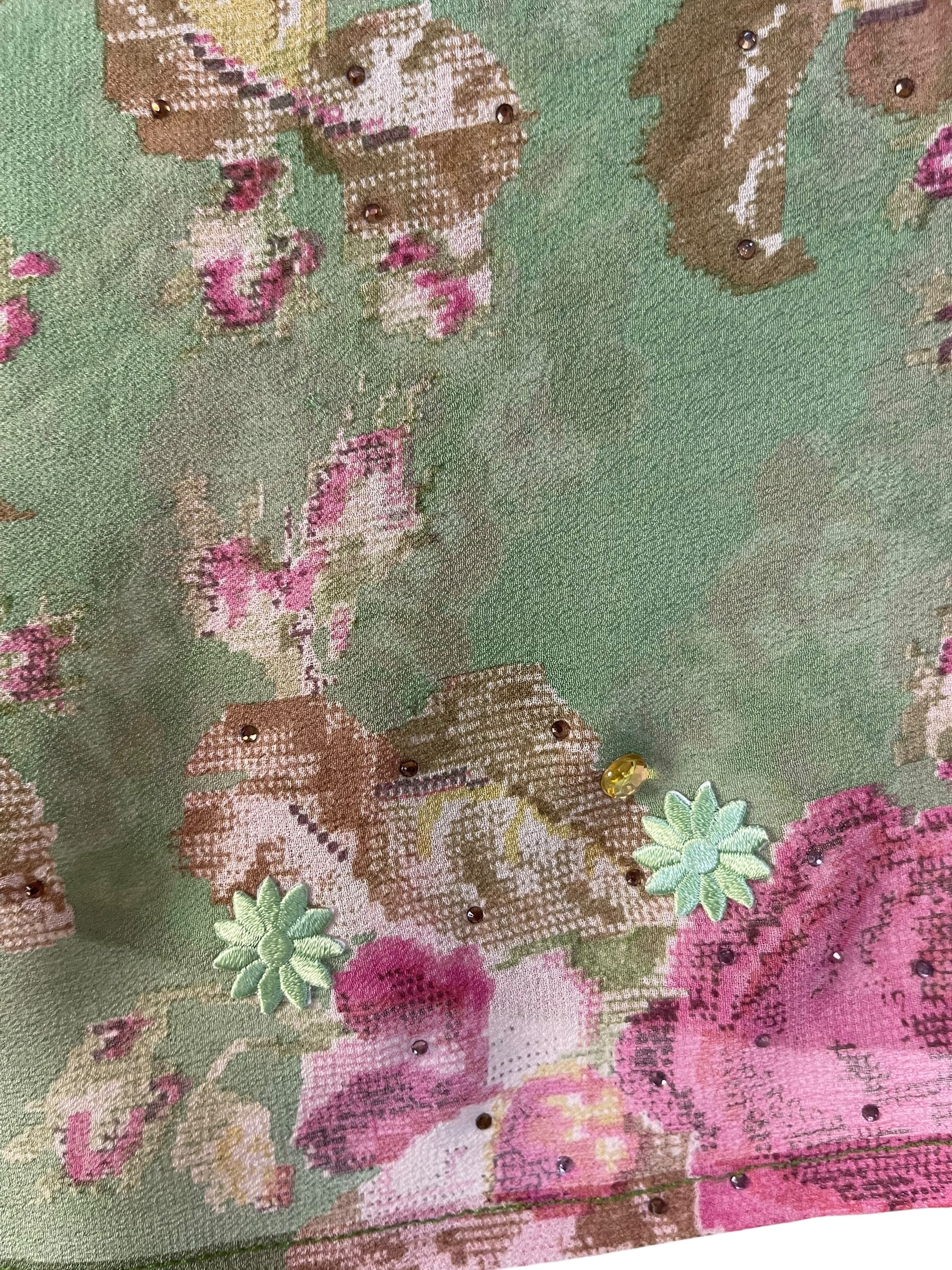 PRG7347 Sheer Avatar Pure Silk Capelet Poncho