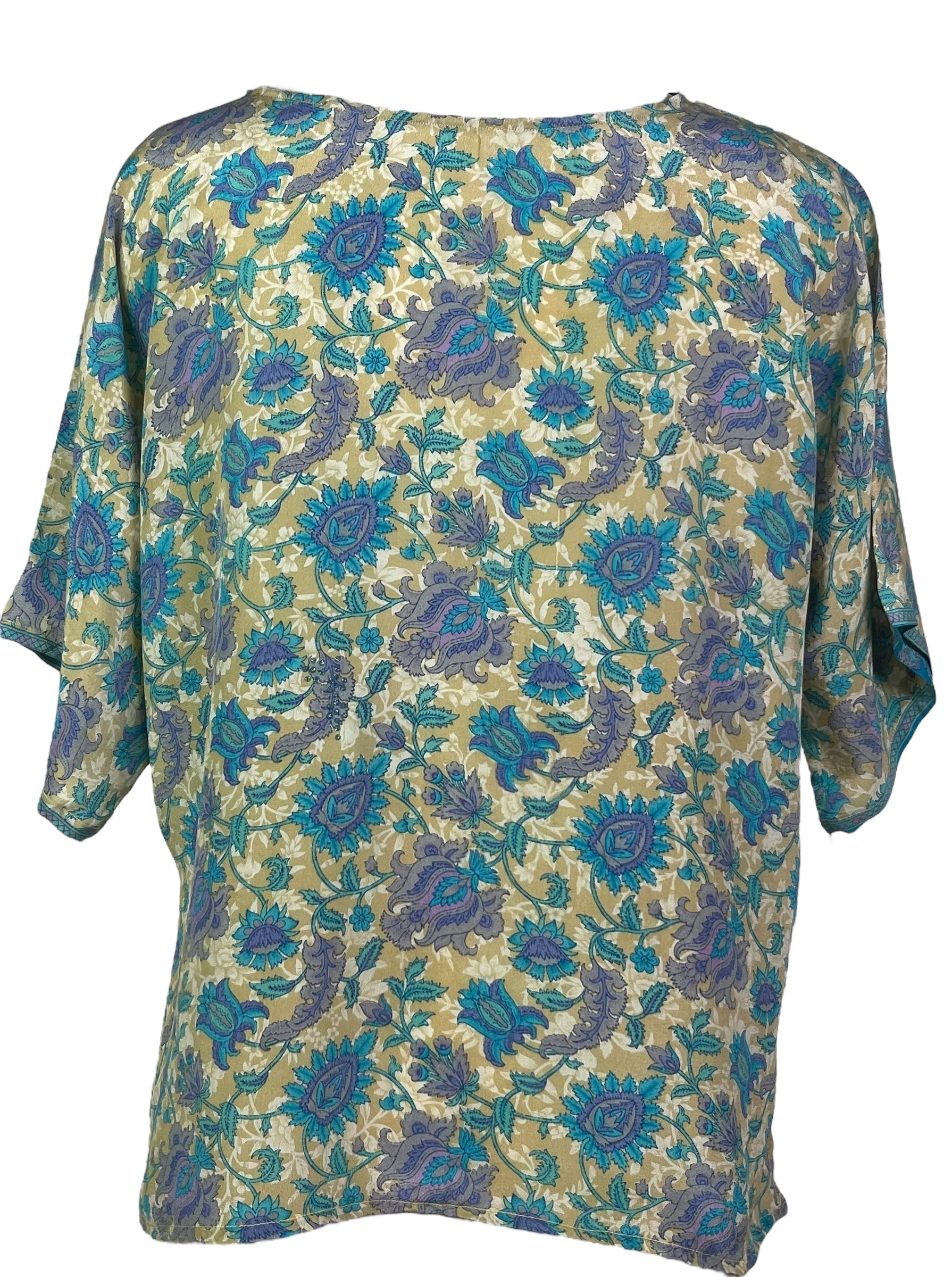 PRC6963 Avatar Pure Silk Side Slit Top