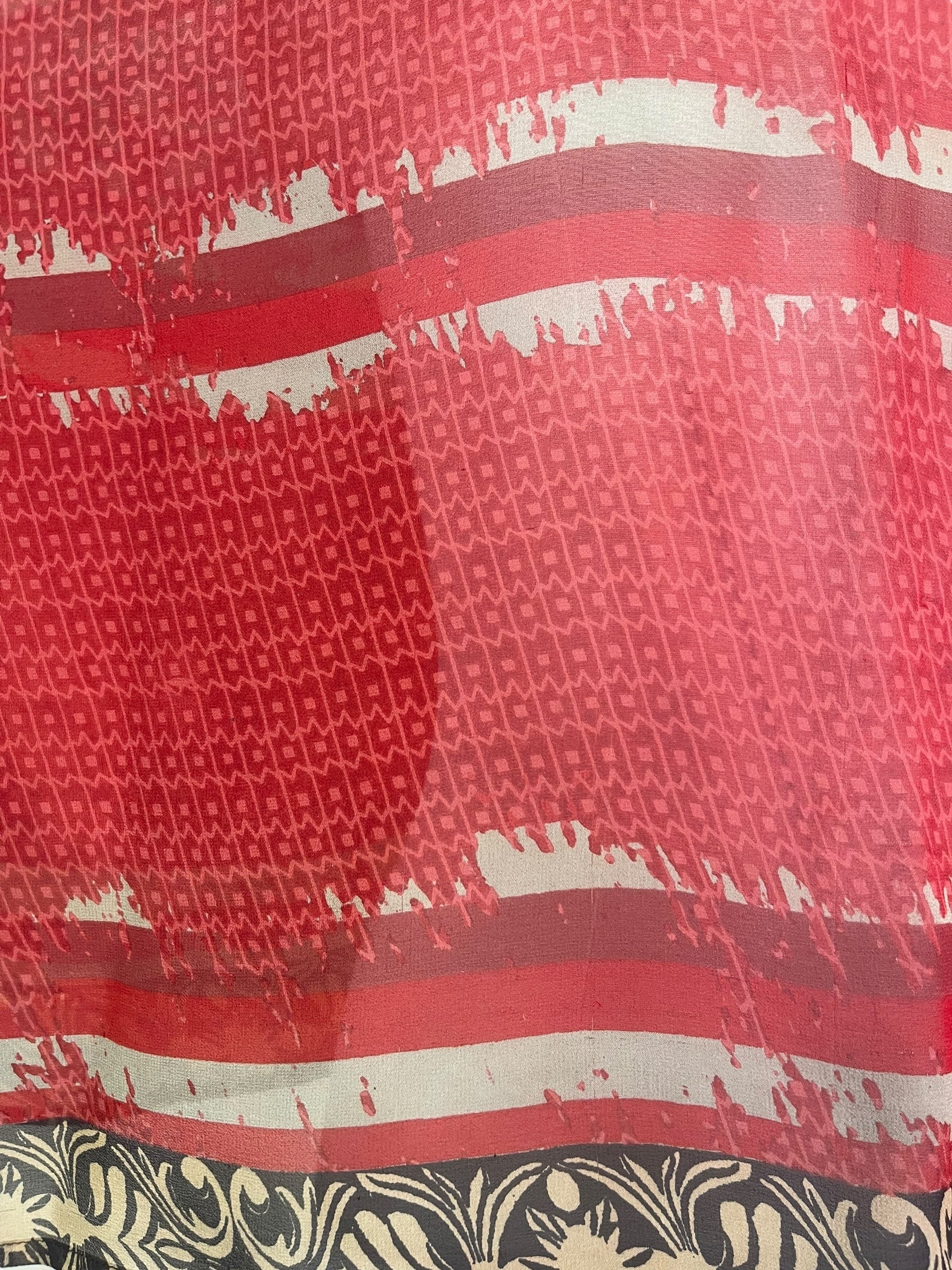 PRG7713 Sheer Pure Silk Wabi Sabi Capelet Poncho