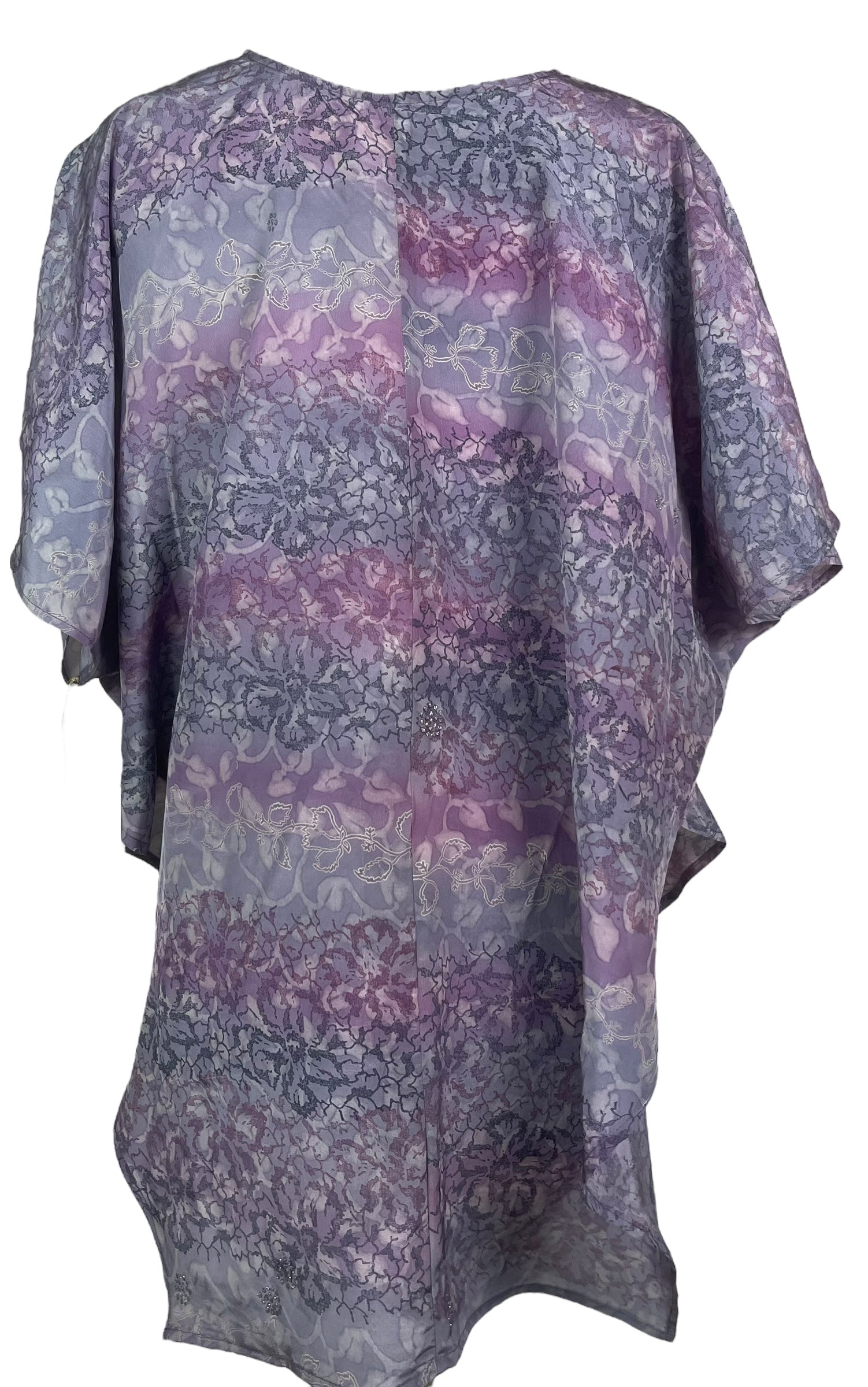PREVIEW PRC8096 Avatar Pure Silk Waterfall Top by FEBRUARY2026 – Handmade ethical Waterfall Top from sariKNOTsari using upcycled silk. Designed in Canada for travel and slow fashion, loved from Toronto to LA to Sydney.