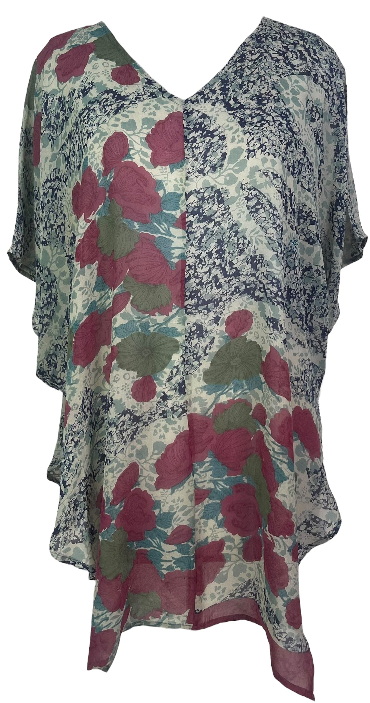 PREVIEW PRG8099 Sheer Avatar Pure Silk Waterfall Top