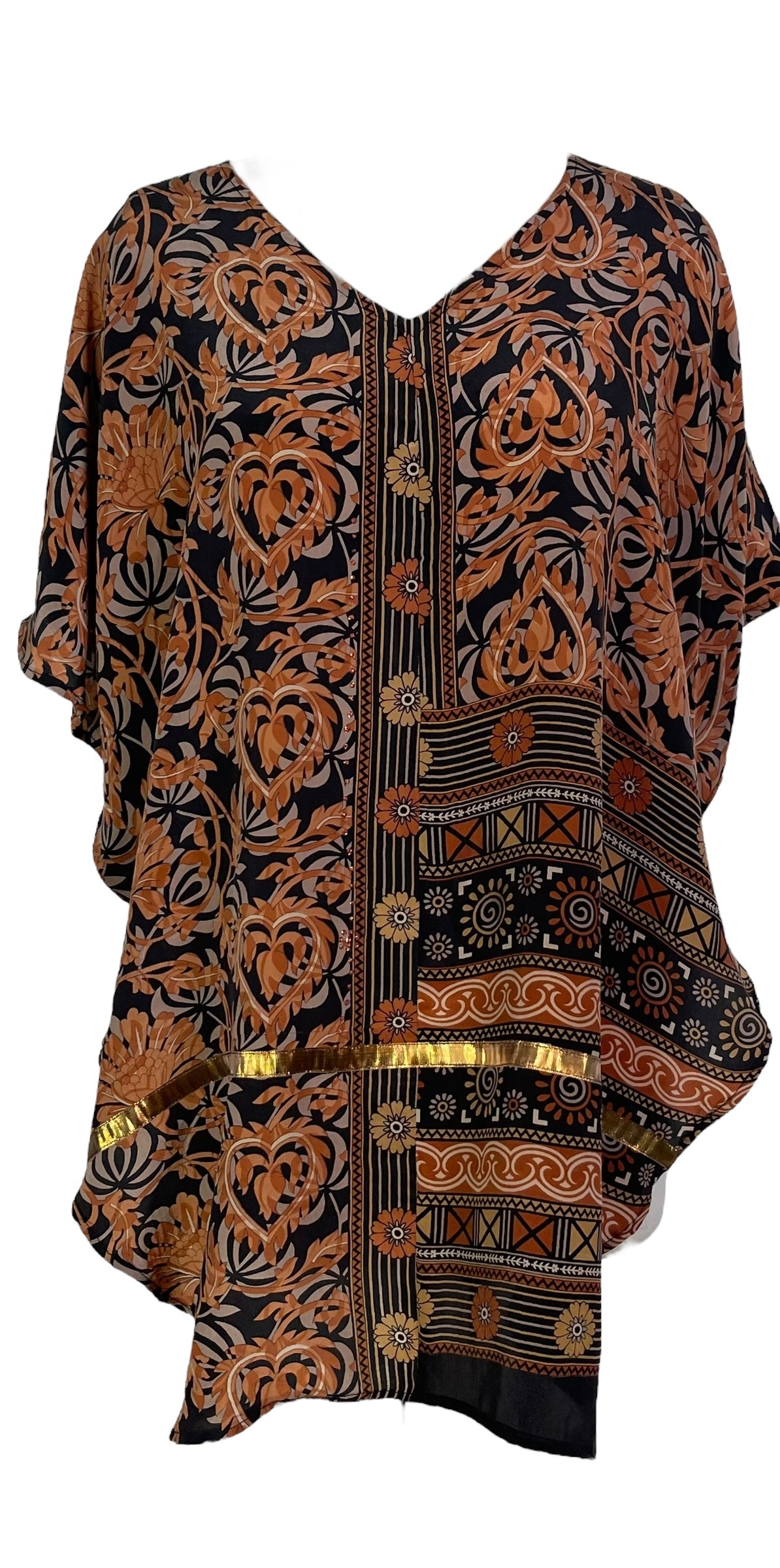 PRC7287 Avatar Pure Silk Waterfall Top