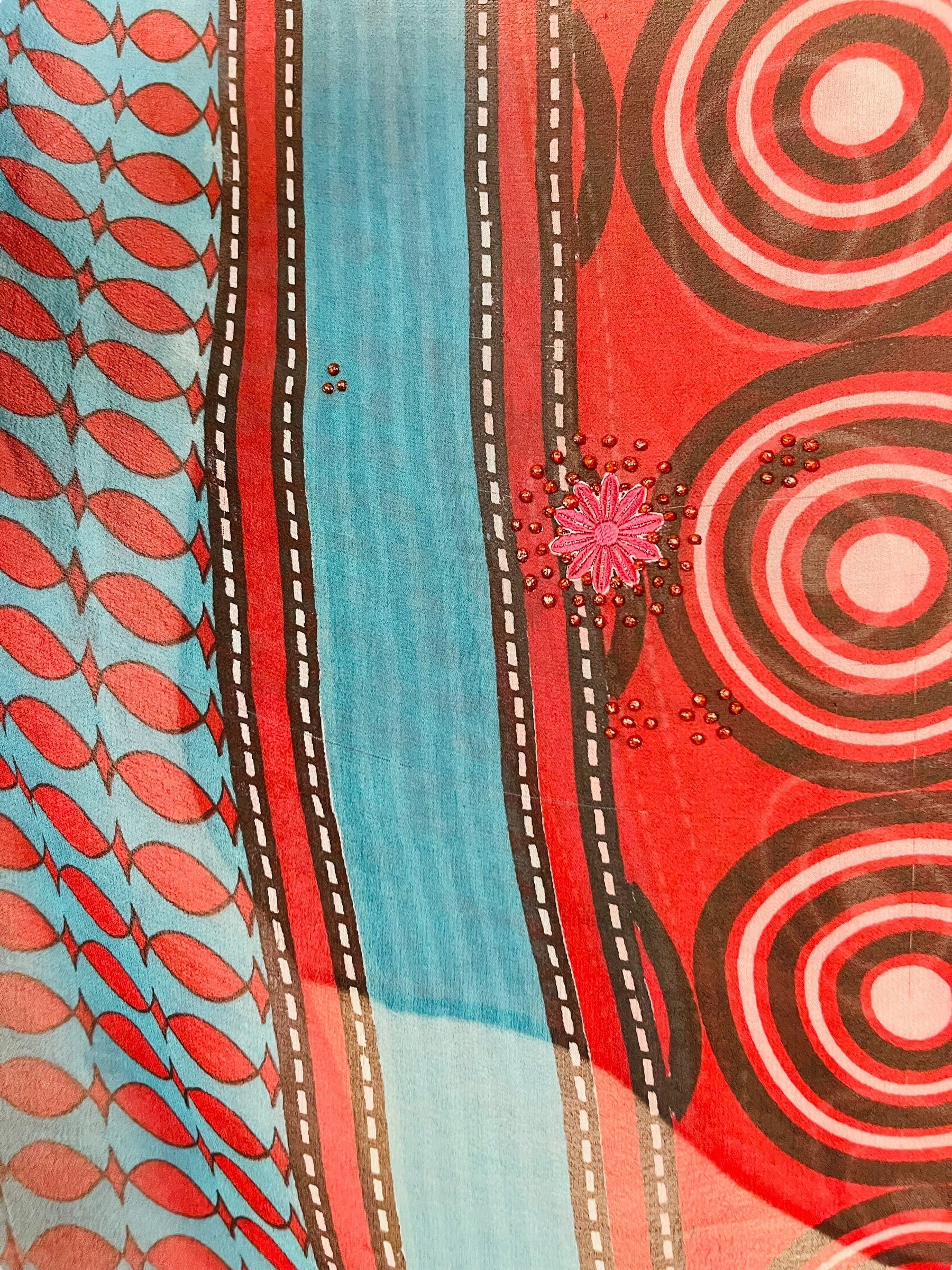 PRG7494 Sheer Wabi Sabi Pure Silk Capelet Poncho