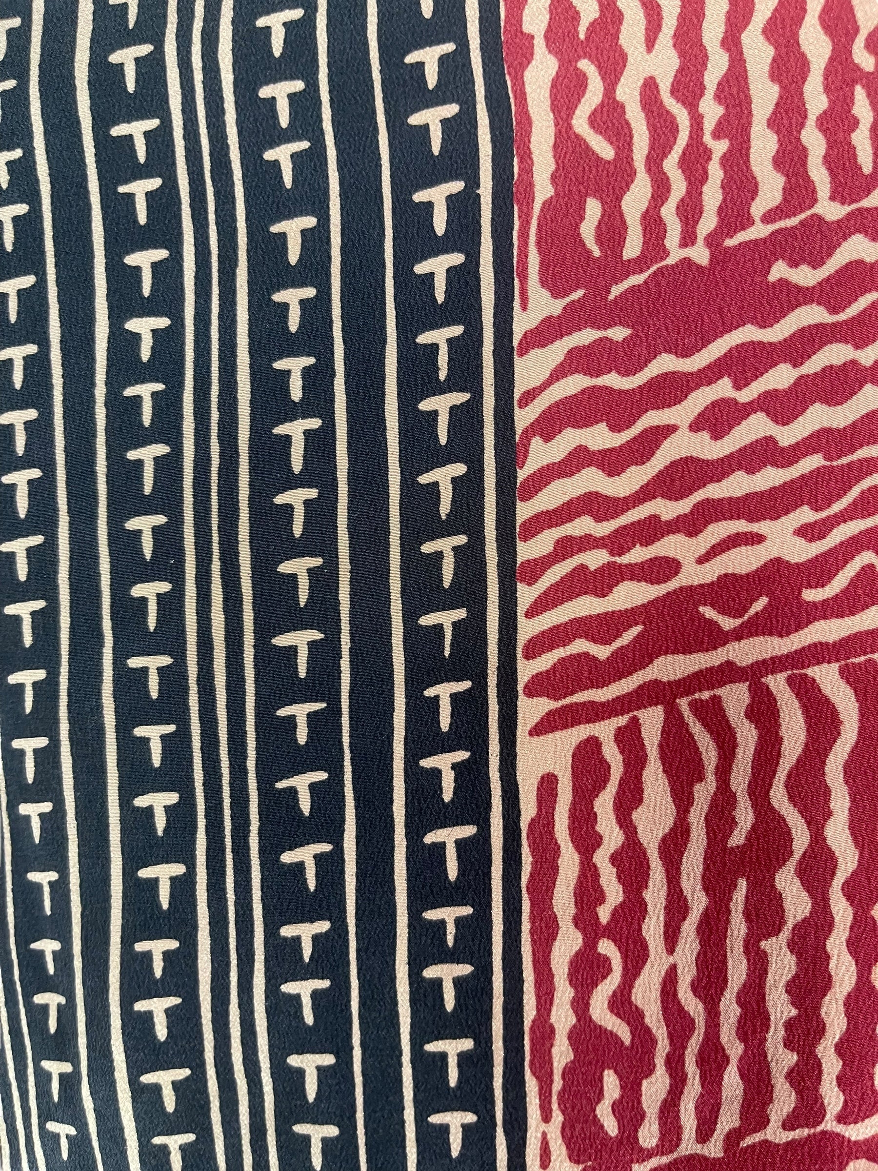 PRC7721 Avatar Long Pure Silk Kimono Sleeved Duster with Belt