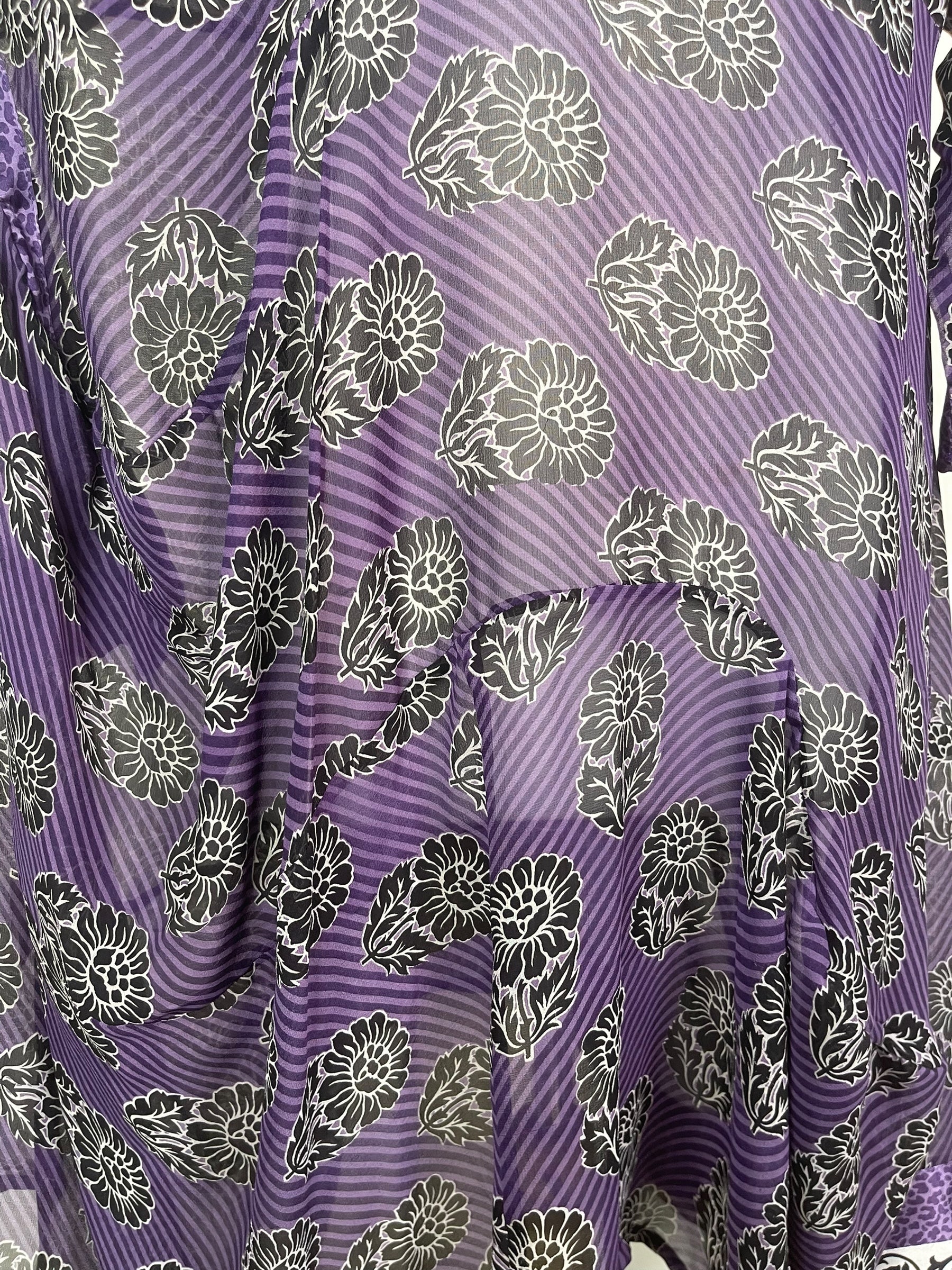 PREVIEW PRG8433 Sheer Wabi Sabi Sculptural Silk Long Tunic Dress by FEBRUARY2026 – Handmade ethical Sculptural Dress from sariKNOTsari using upcycled silk. Designed in Canada for travel and slow fashion, loved from Toronto to LA to Sydney.