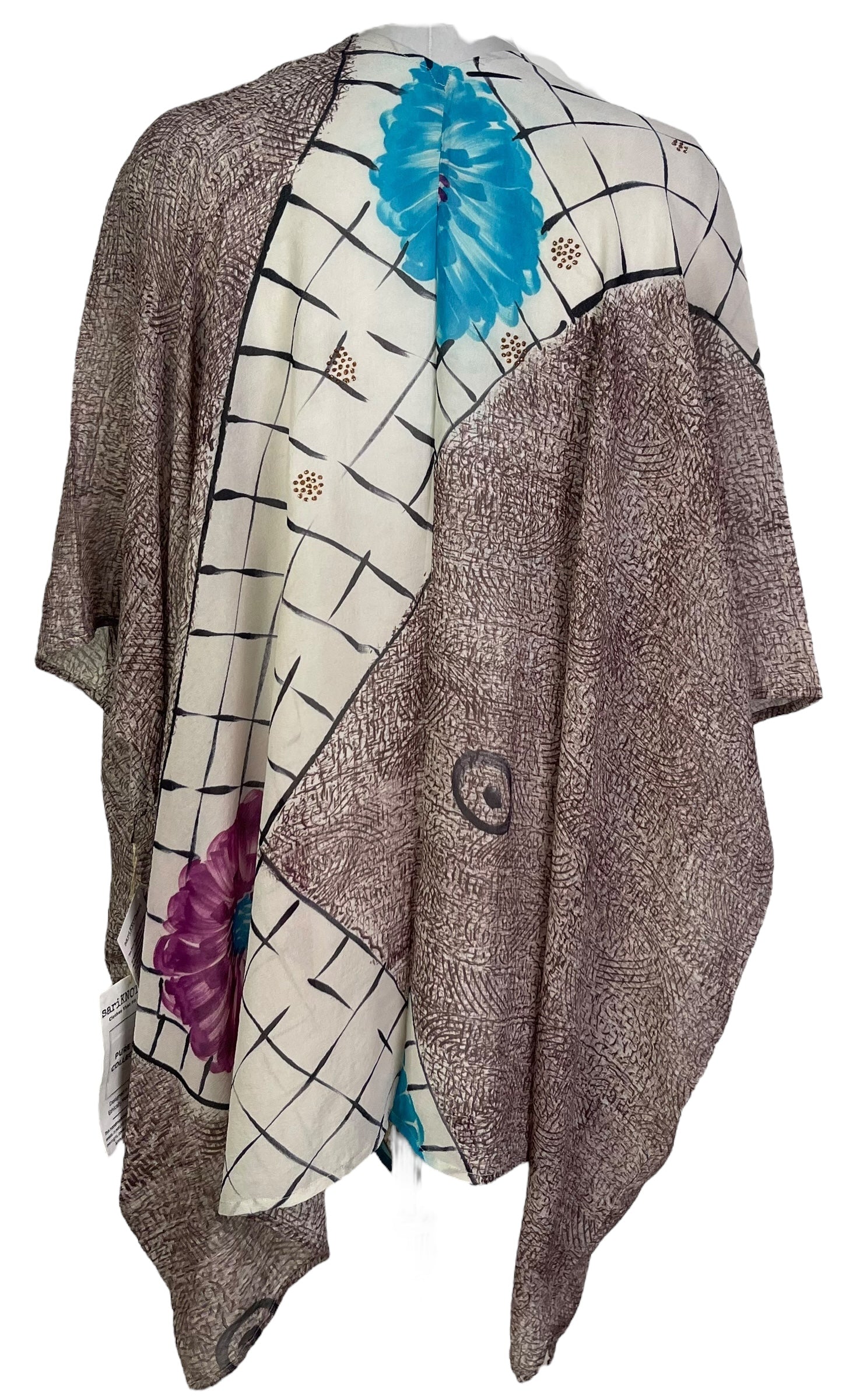 PRG6854 Sheer Wabi Sabi Pure Silk Cardigan