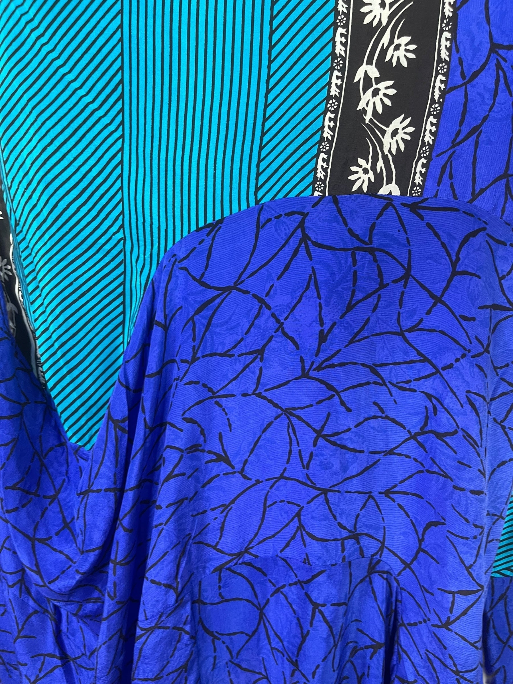 PRC7817 Avatar Pure Silk Sculptural Long Tunic Dress