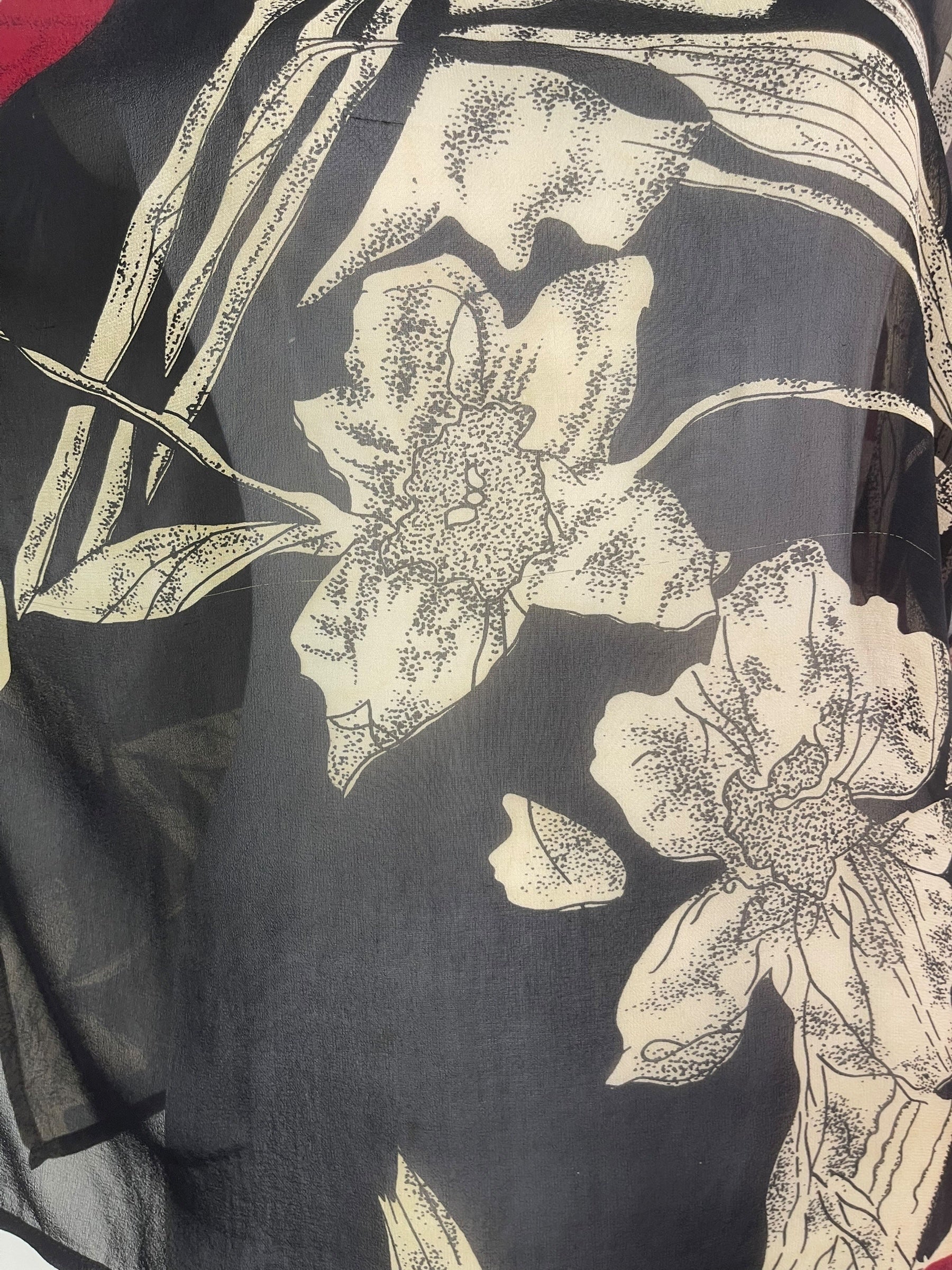 MARKETING PRG8103 Sheer Wabi Sabi Pure Silk Side Slit Top by MARKETING – Handmade ethical Side Slit Top from sariKNOTsari using upcycled silk. Designed in Canada for travel and slow fashion, loved from Toronto to LA to Sydney.