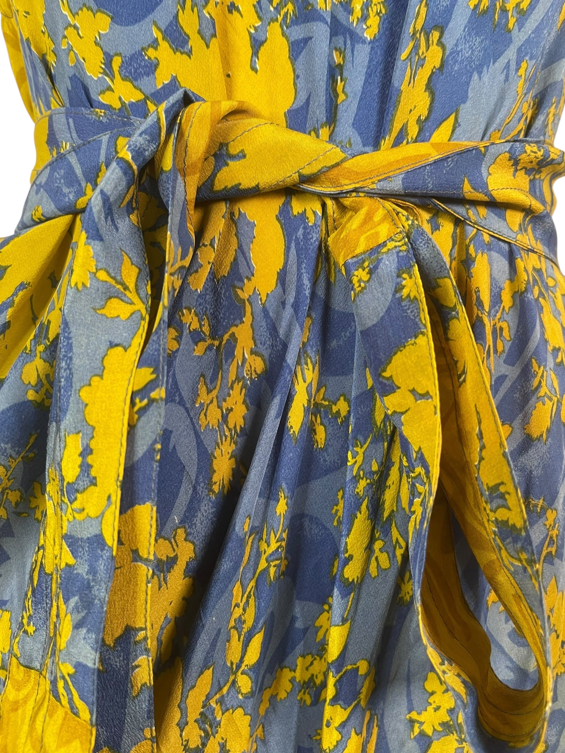 PRC7683 Wabi Sabi Pure Silk Maxi Dress with Belt