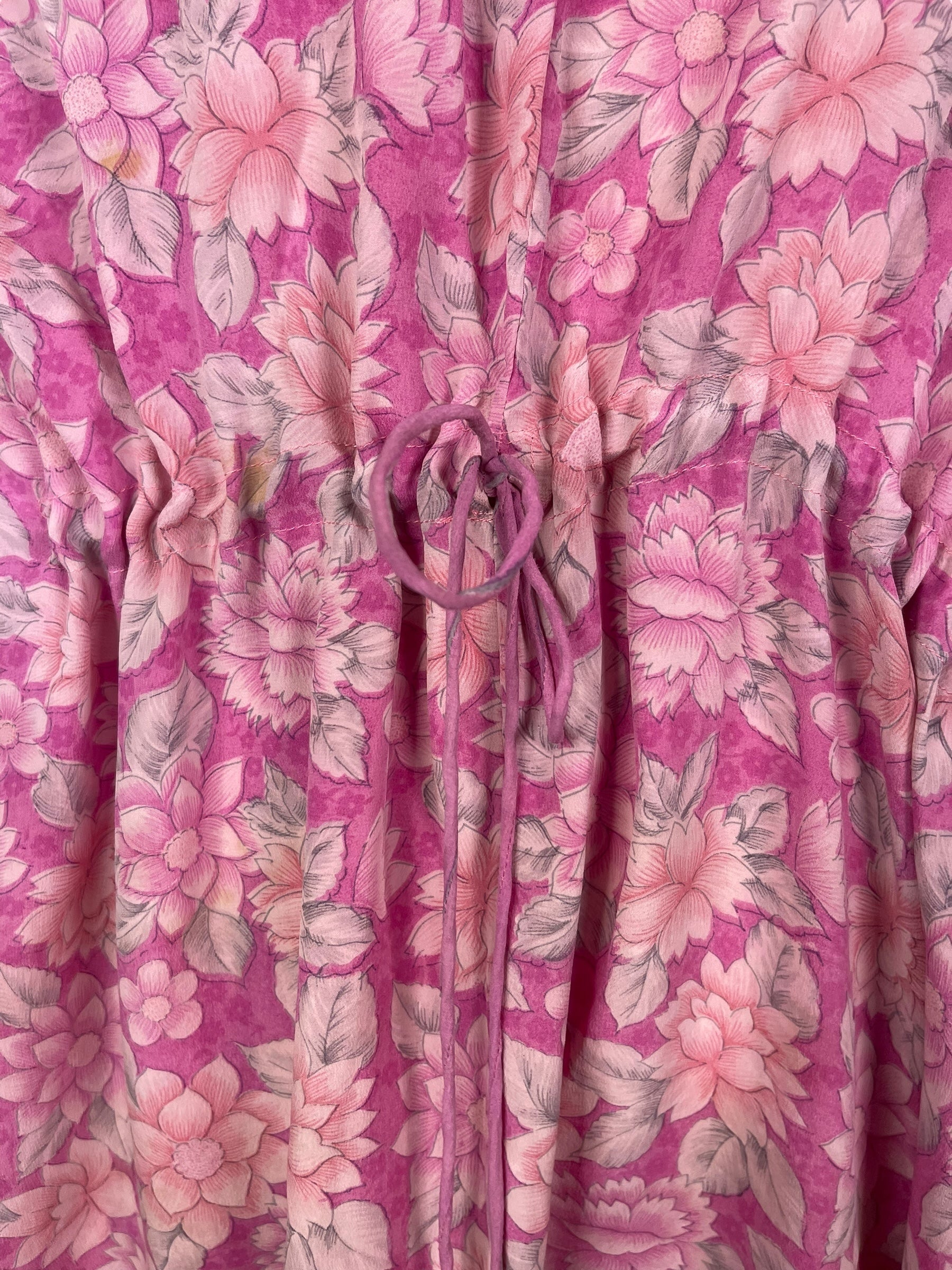 PRC7603 Wabi Sabi Pure Silk Maxi Kaftan